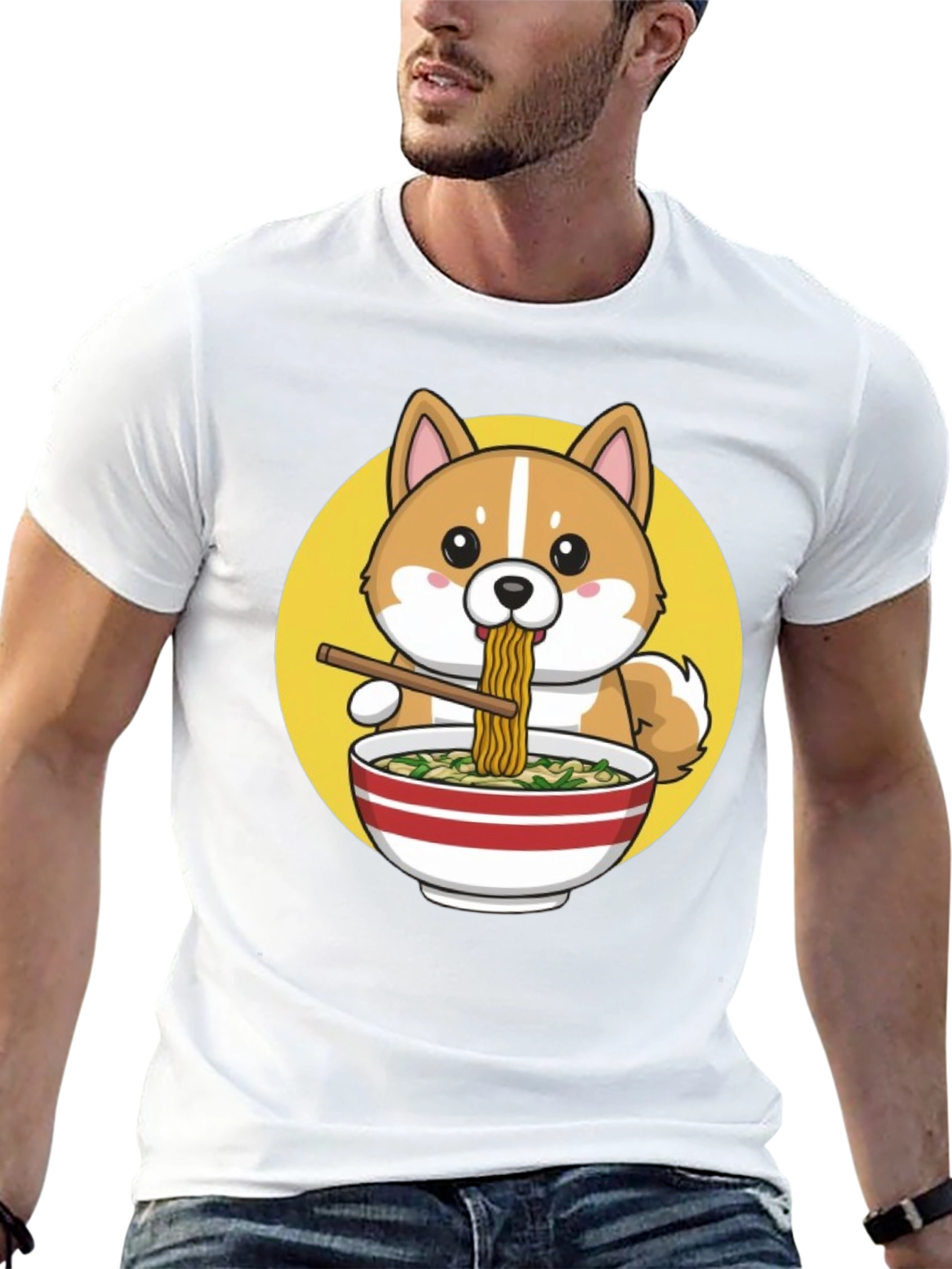 Cute Shiba Ramen T-Shirt