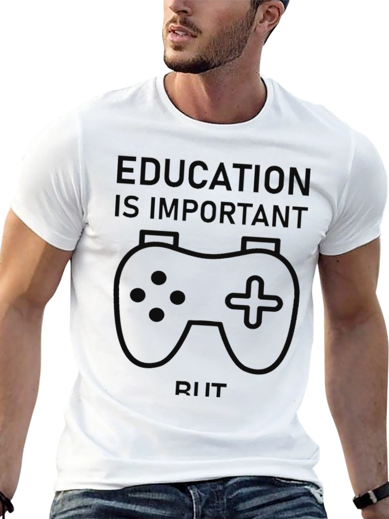 Education is Important Gaming T-Shirt