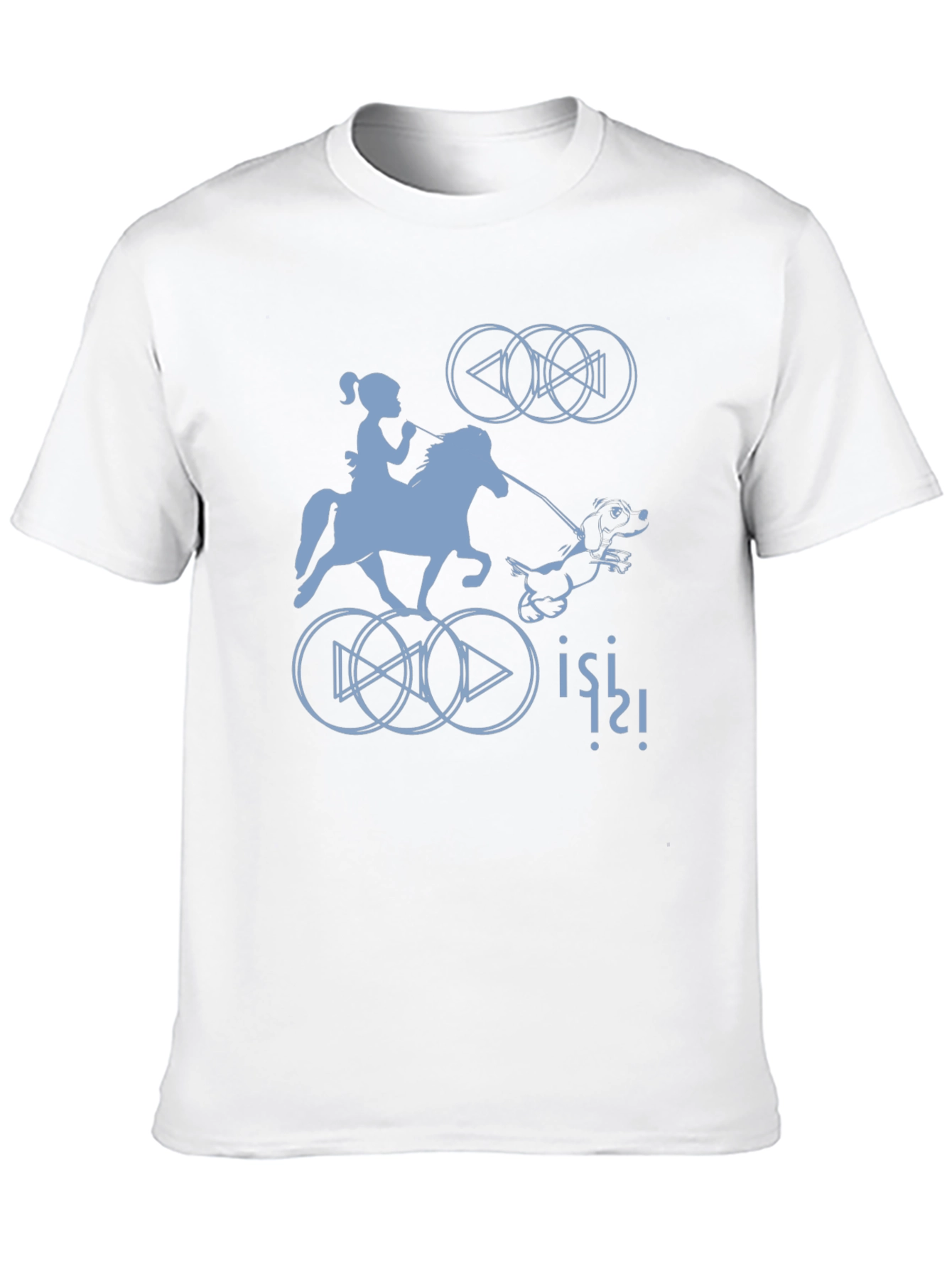 Quirky Graphic Tee - Horse Rider Design