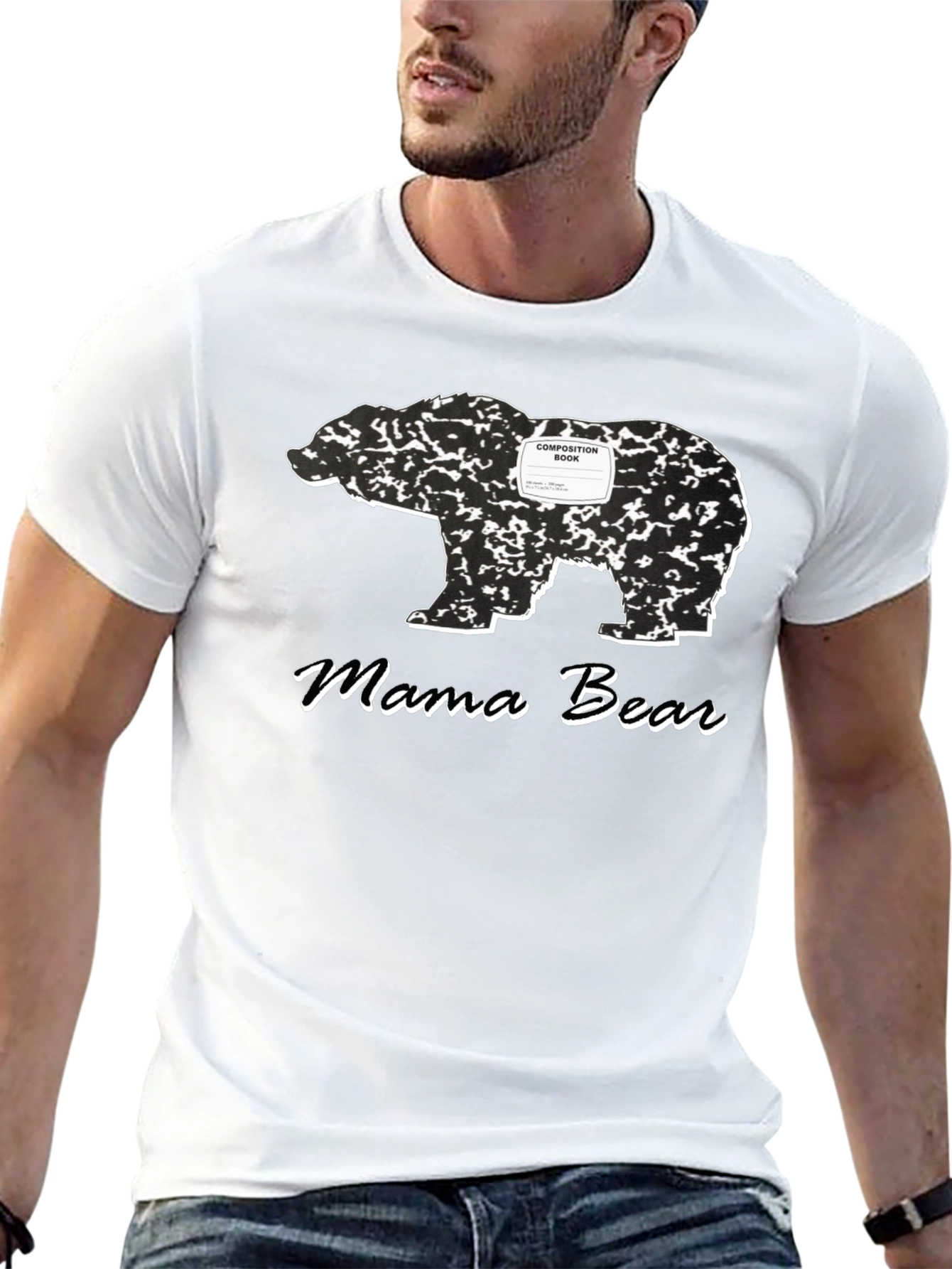 Mama Bear Composition Book Graphic Tee