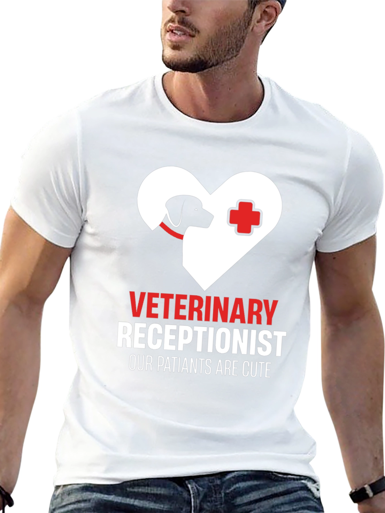 Veterinary Receptionist T-Shirt - Cute Patients Tee