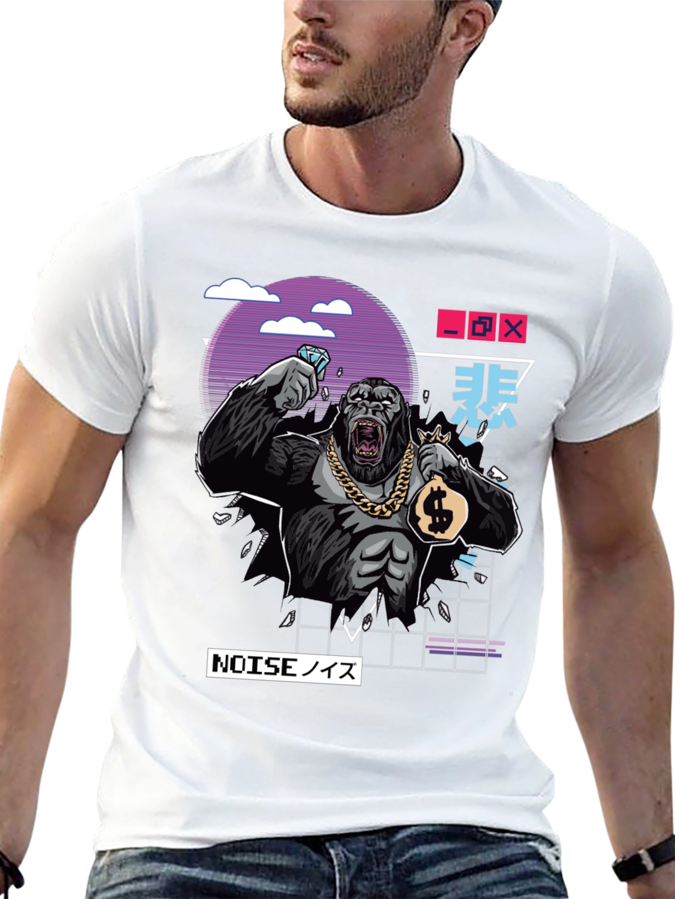 Cool Gorilla Graphic Black T-Shirt