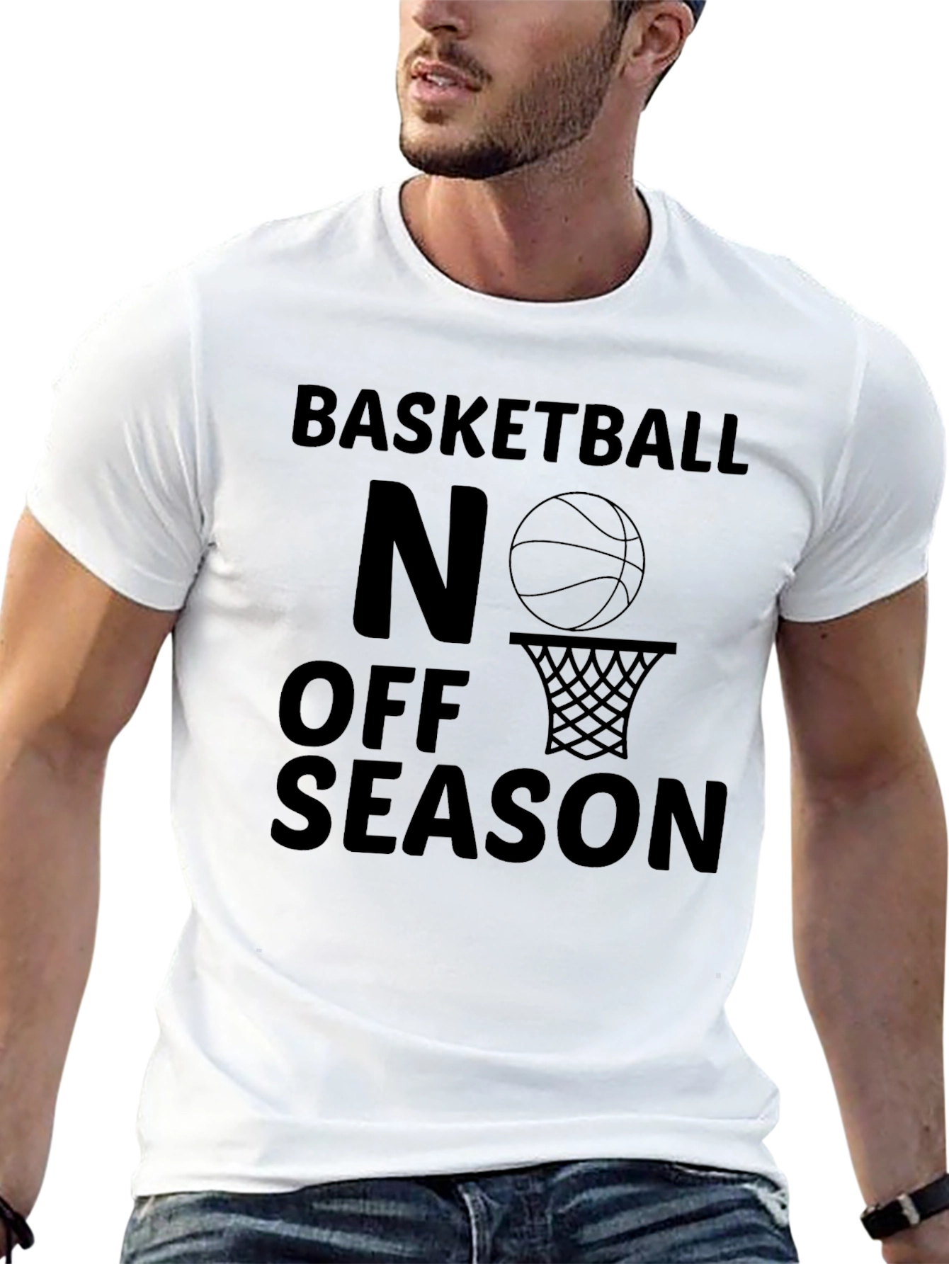 Basketball No Off Season Black T-Shirt