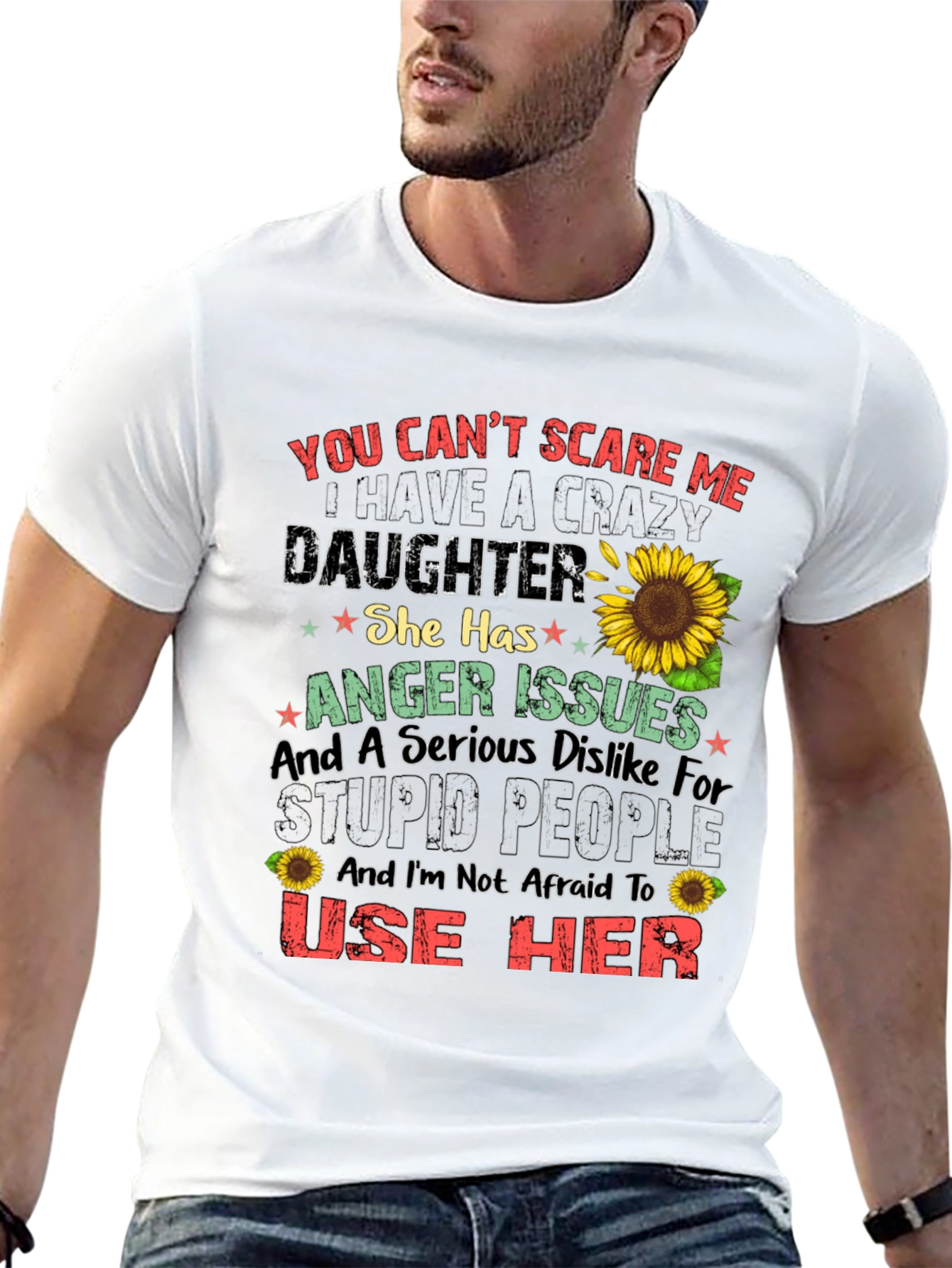 Crazy Daughter T-Shirt - Funny Novelty Gift