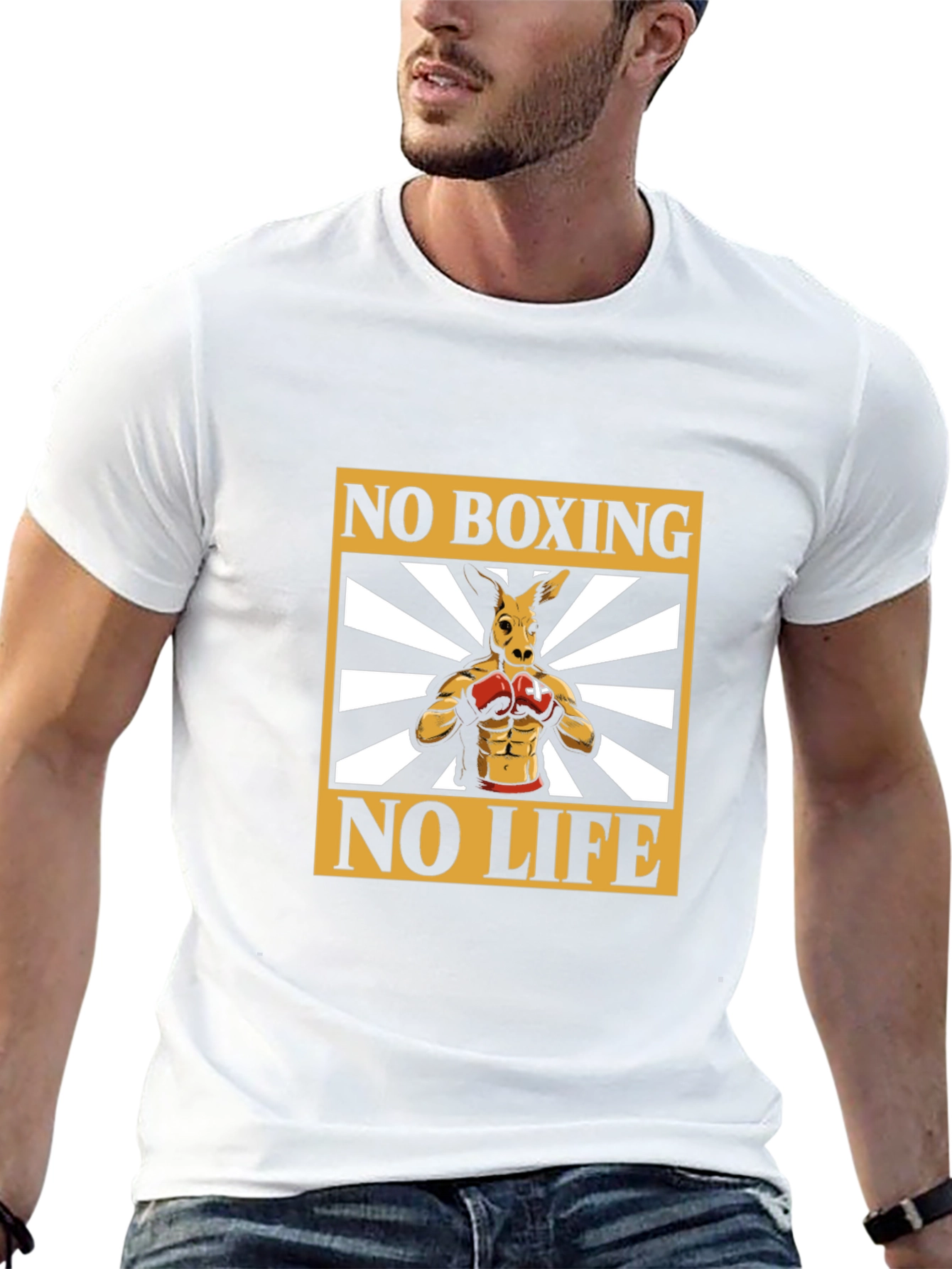 No Boxing No Life Kangaroo Graphic Tee
