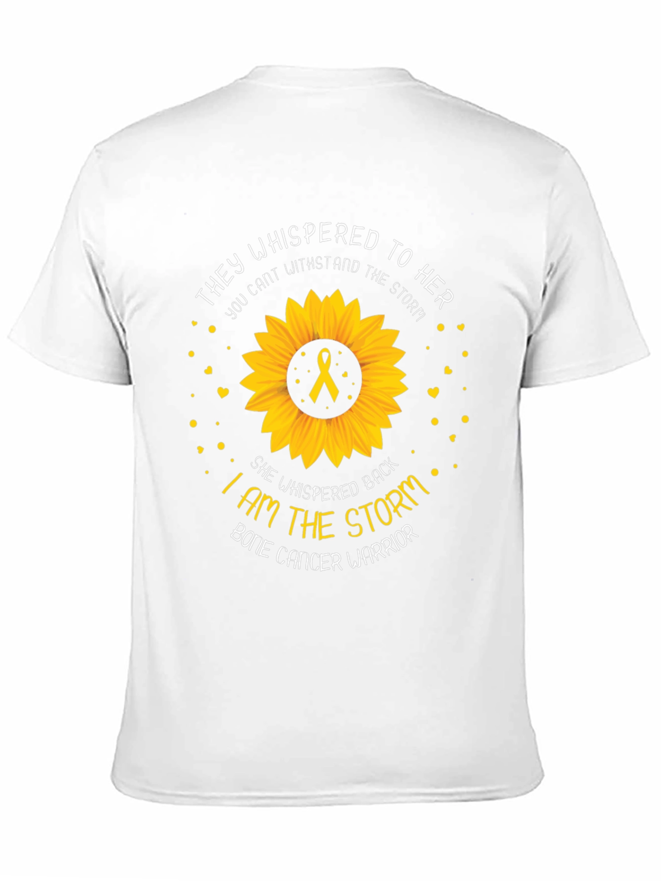 Bone Cancer Warrior Sunflower T-Shirt