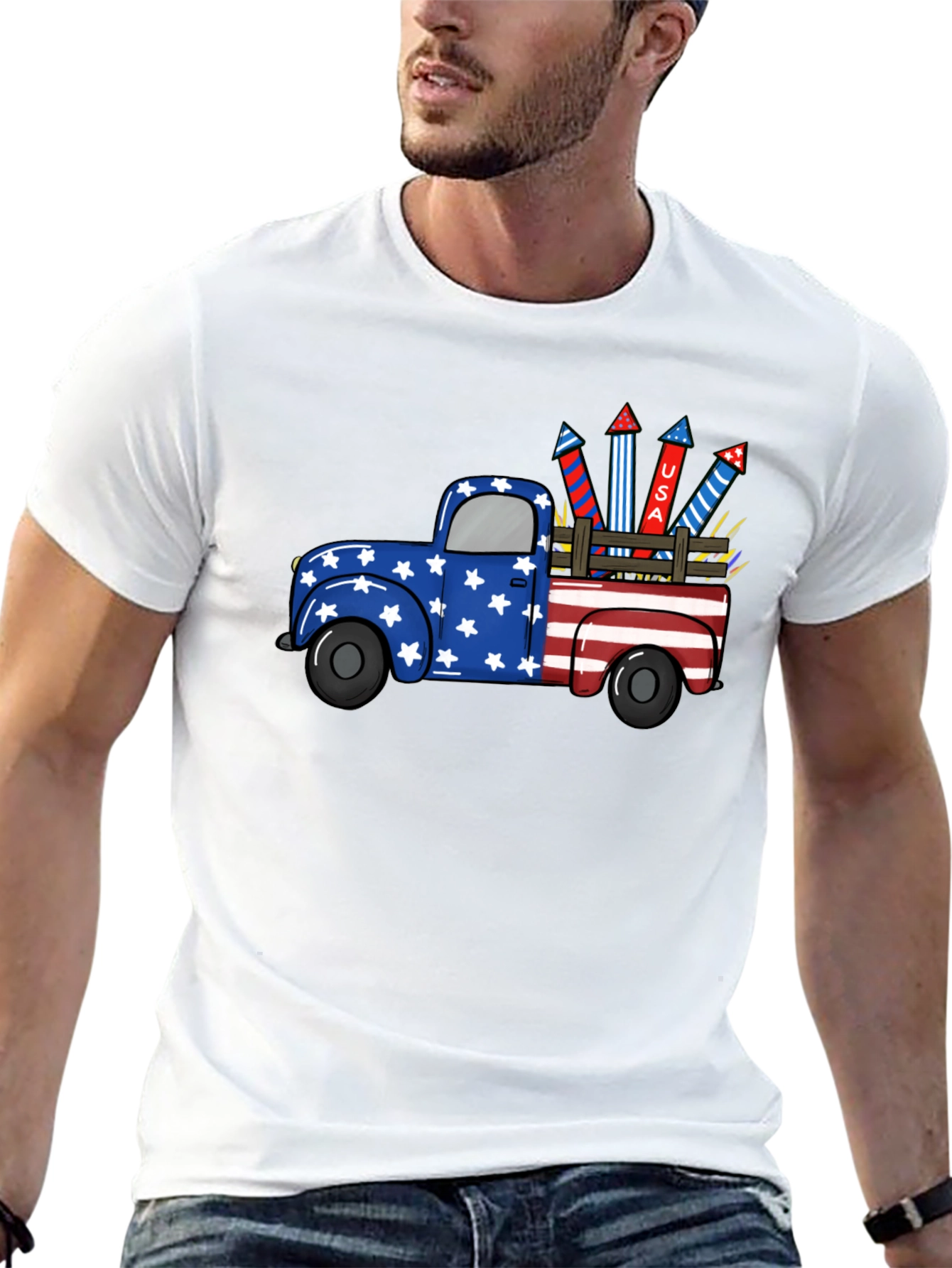 Patriotic Truck T-Shirt