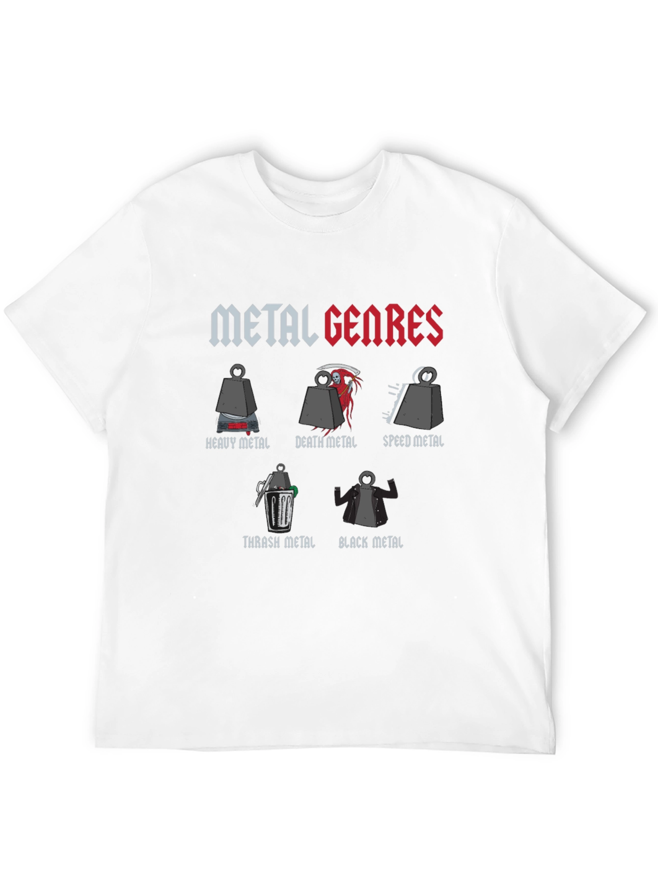 Metal Genres T-Shirt - Funny Music Tee