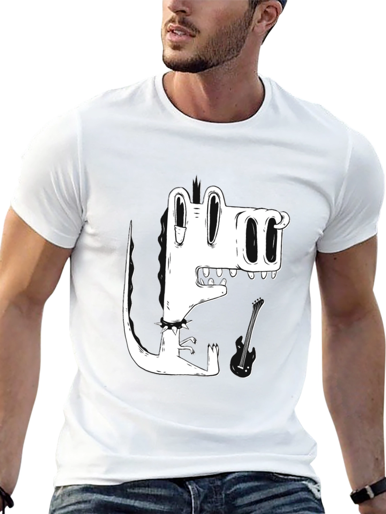 Cartoon Crocodile Graphic Tee