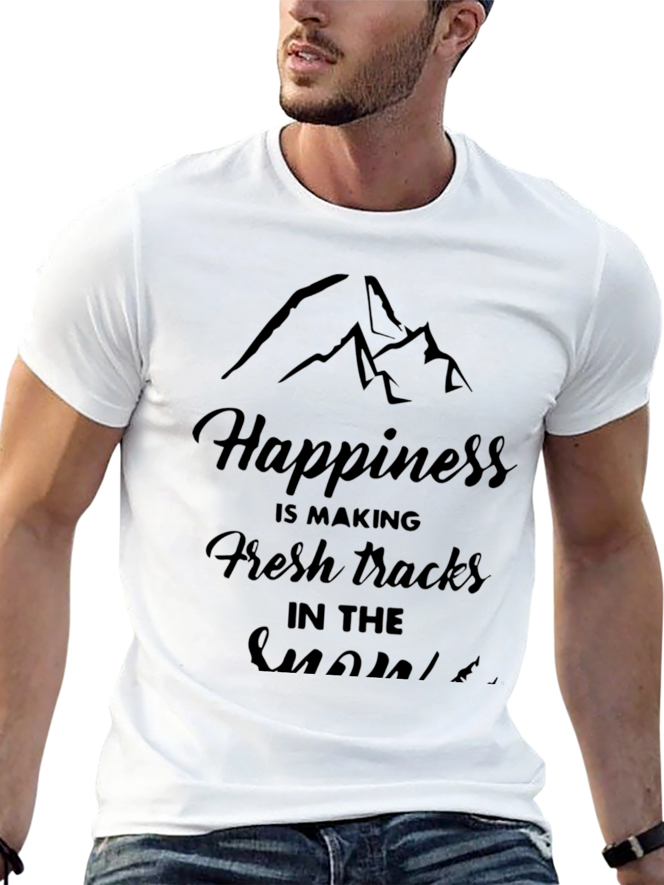 Happiness Fresh Tracks Graphic Tee