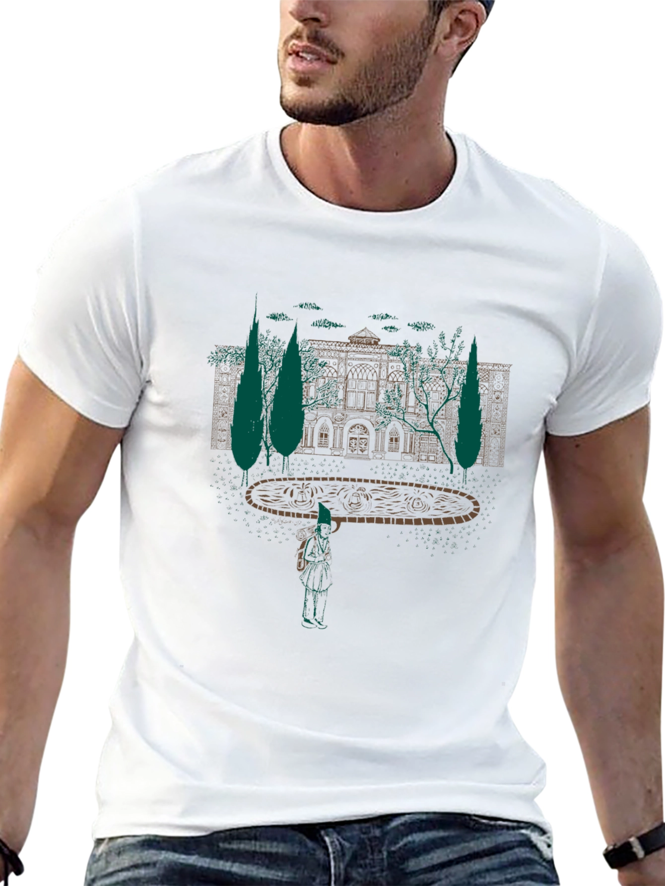 Intricate Mansion Graphic Tee