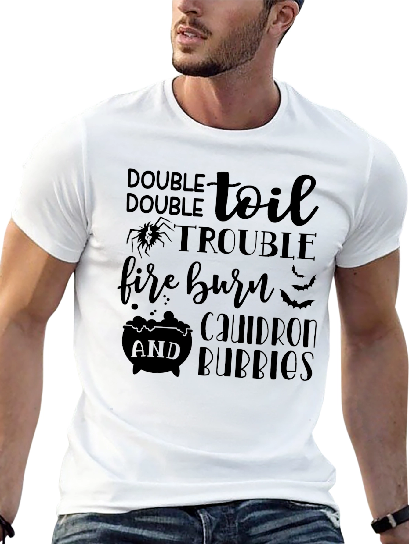 Halloween Toil and Trouble Graphic T-Shirt