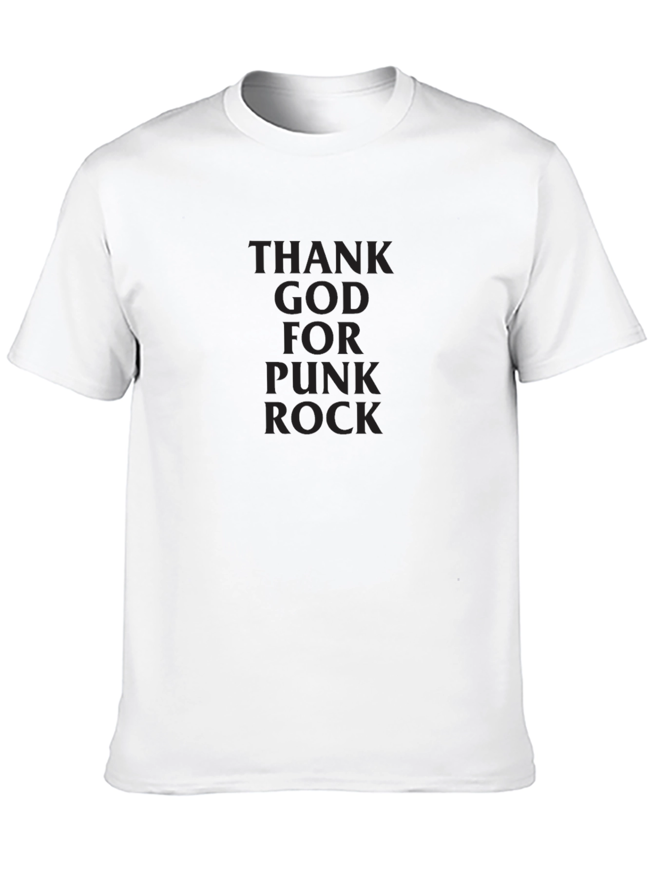 Thank God For Punk Rock Black T-Shirt