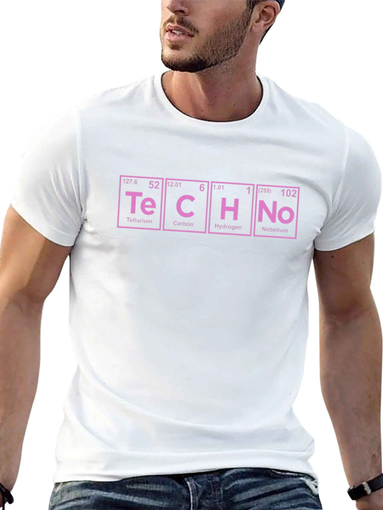 Periodic Table Techno Music Black T-Shirt
