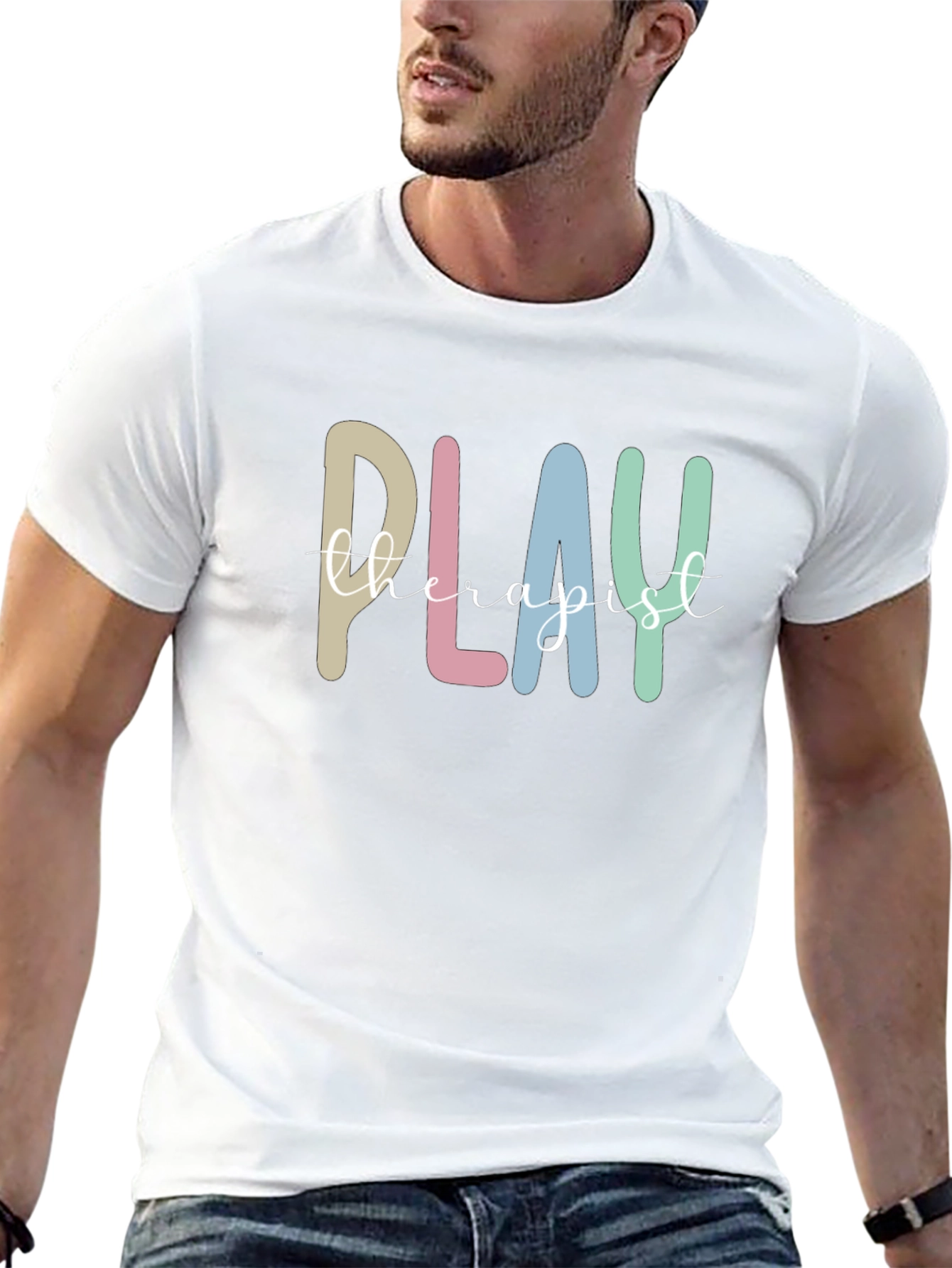 Play Therapist Graphic Tee - Comfortable Black T-Shirt