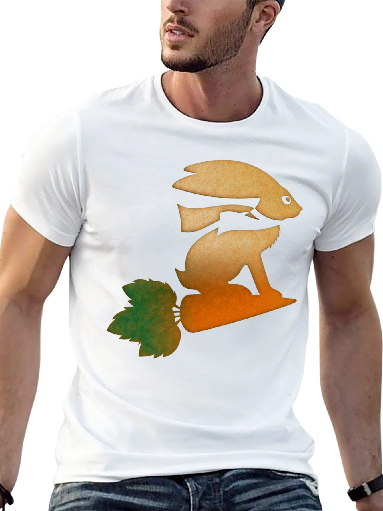 Fish & Rabbit Optical Illusion Graphic Tee