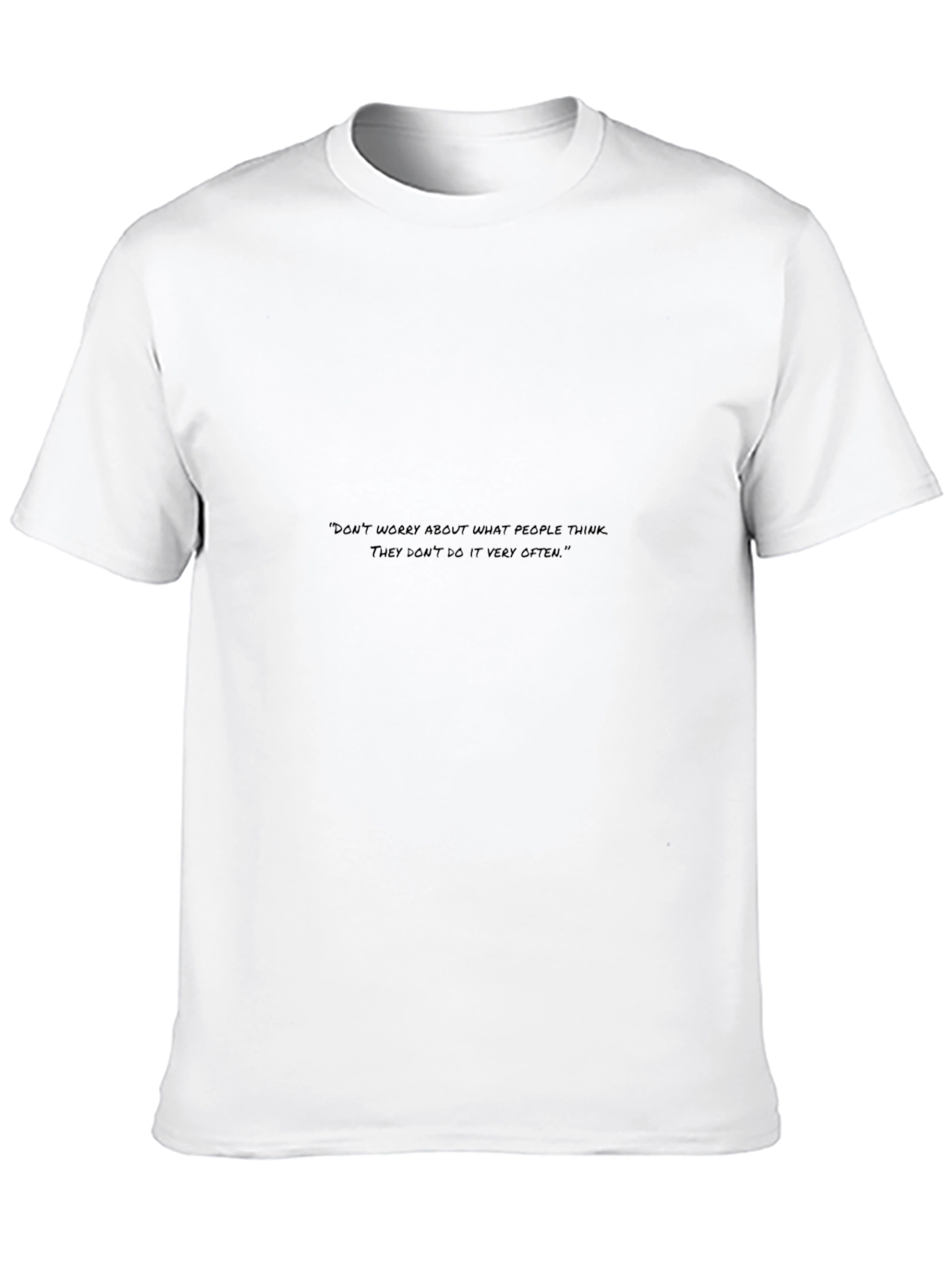 Black T-Shirt with Slogan