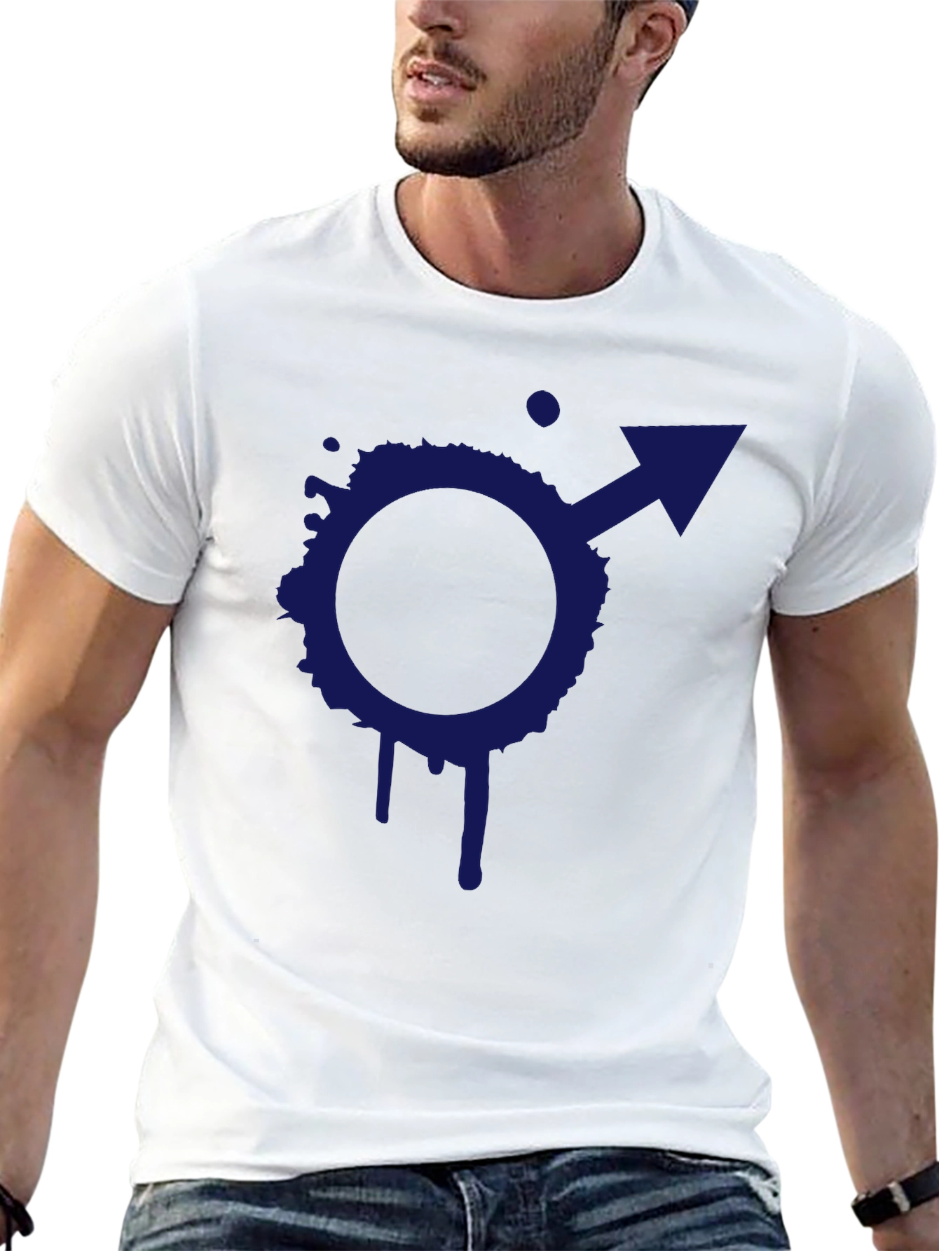 Cool Symbol Graphic Black T-Shirt