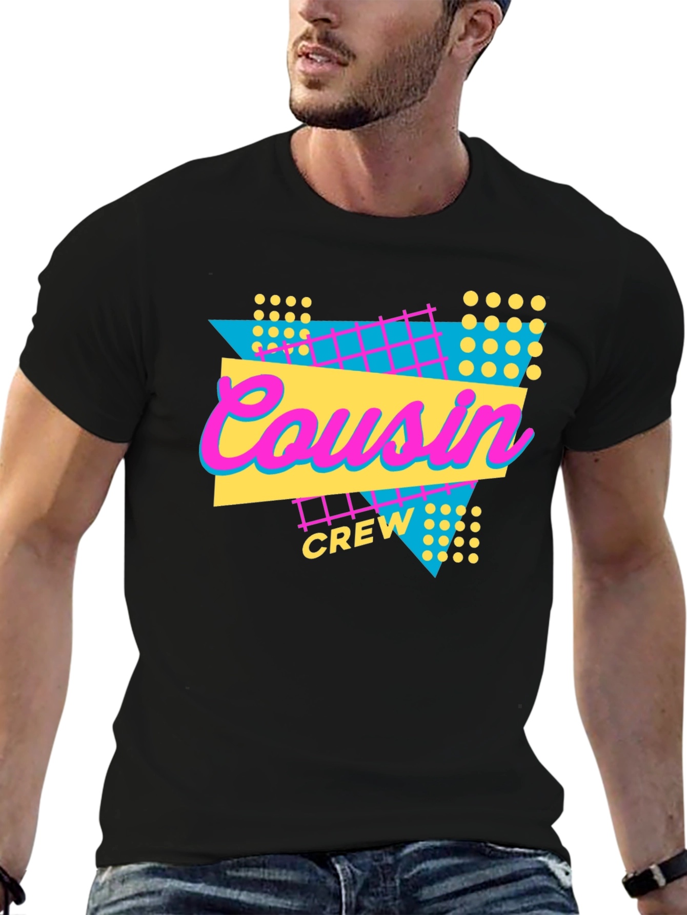 Cousin Crew T-Shirt - 80s Retro Style