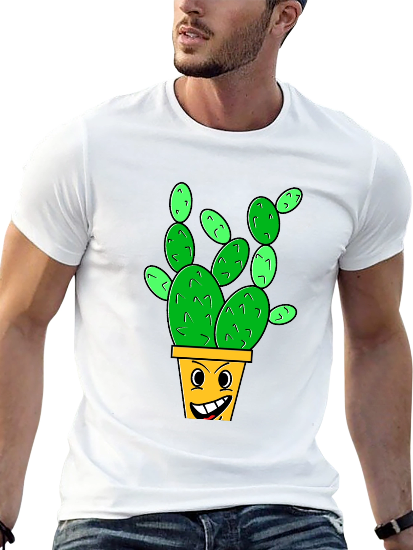 Smiling Cactus Graphic Tee