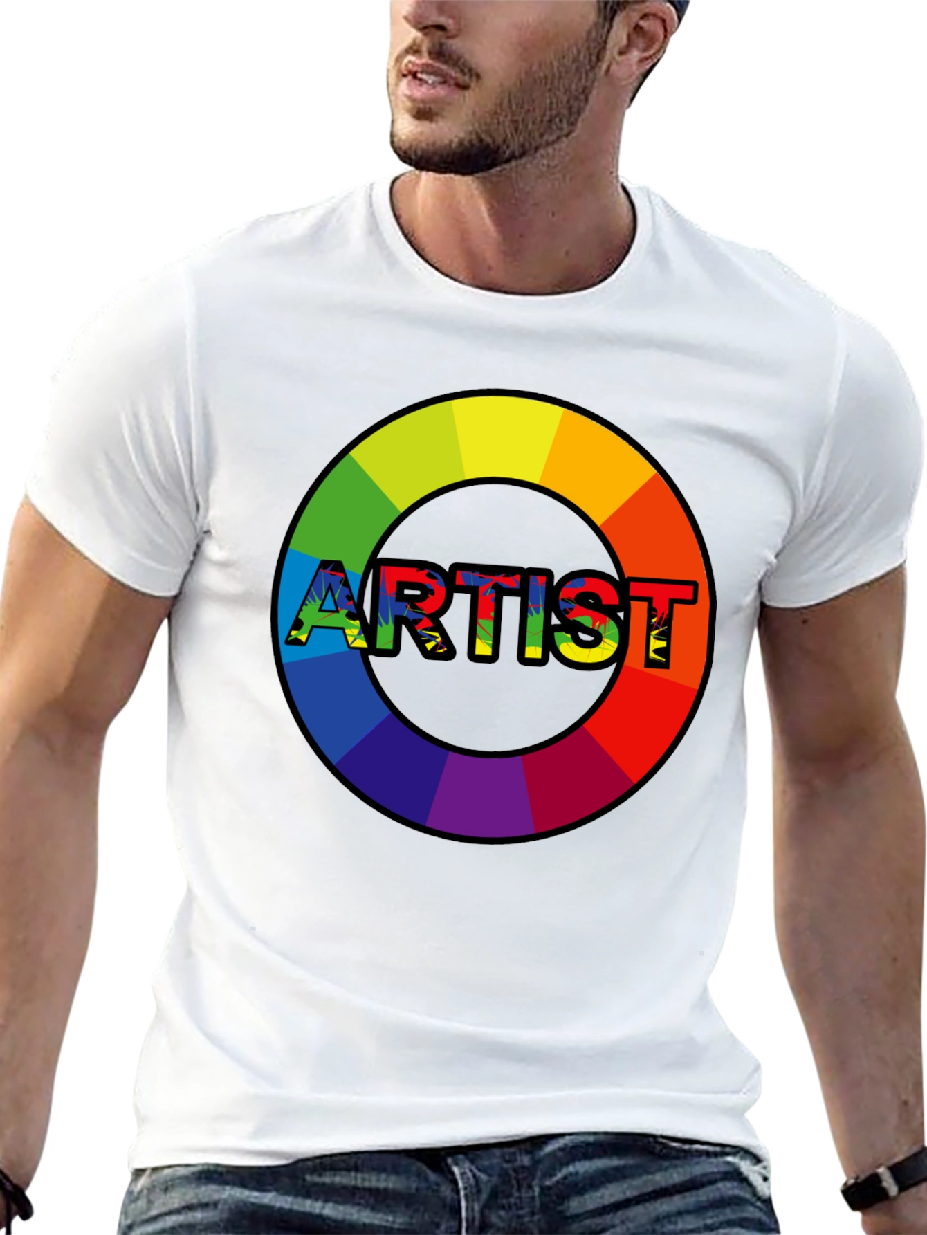 Rainbow Artist T-Shirt - Express Your Creativity!