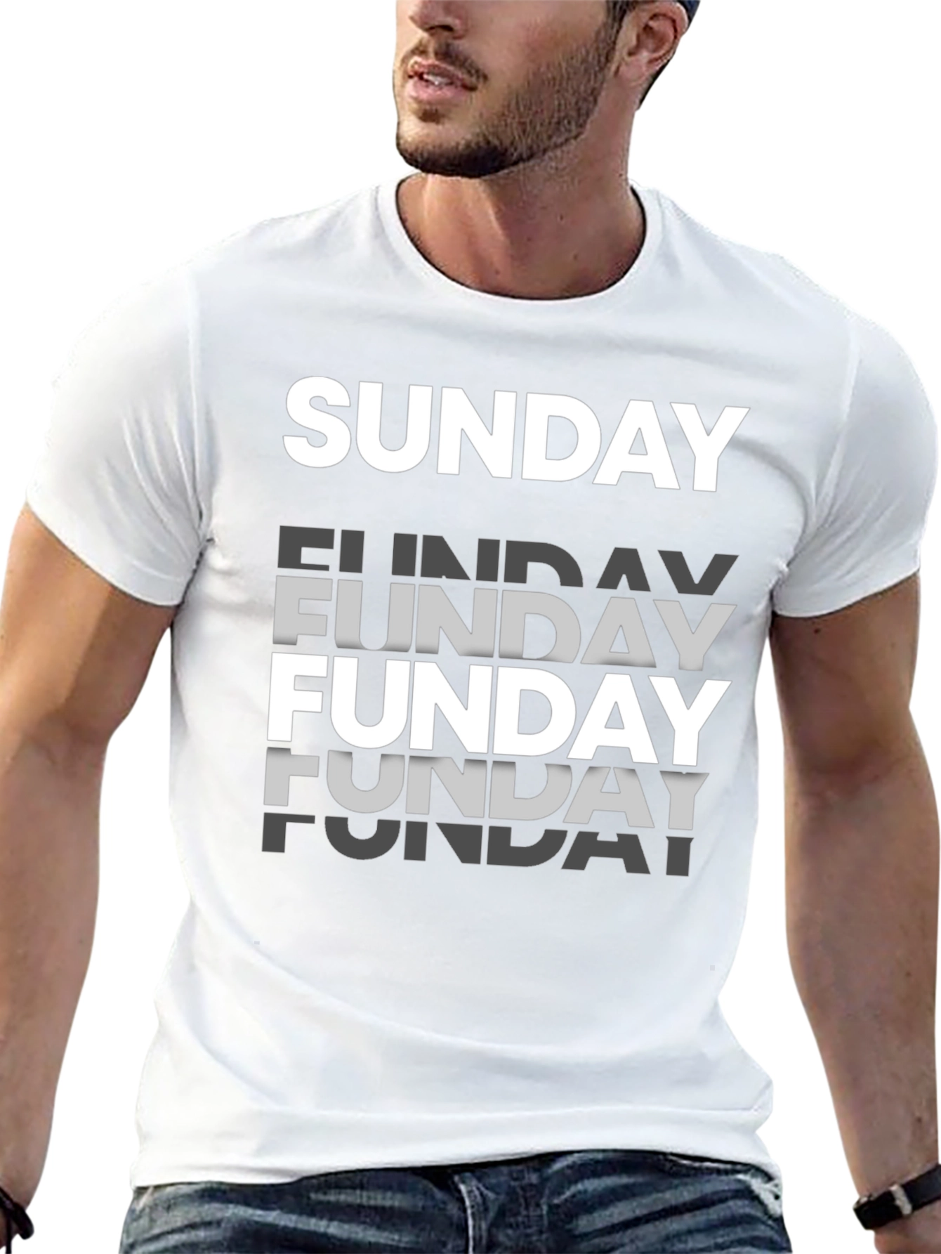 Sunday Funday Graphic Tee - Mens Black T-Shirt