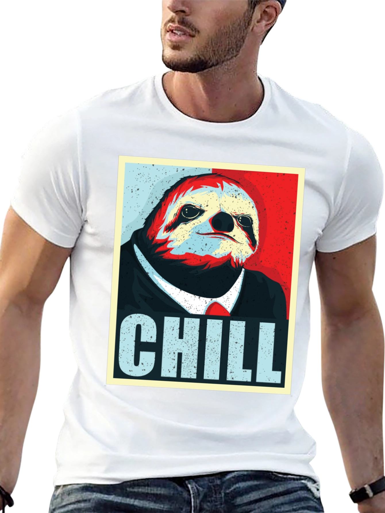 Chill Sloth Graphic Tee - Relaxed Fit