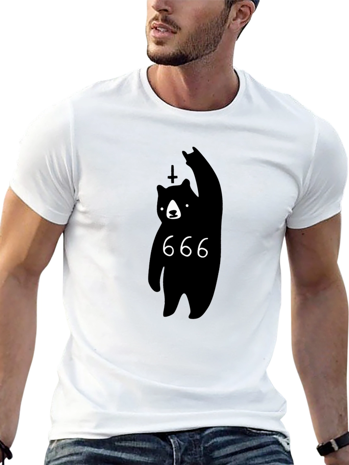 Black Bear 666 Graphic Tee