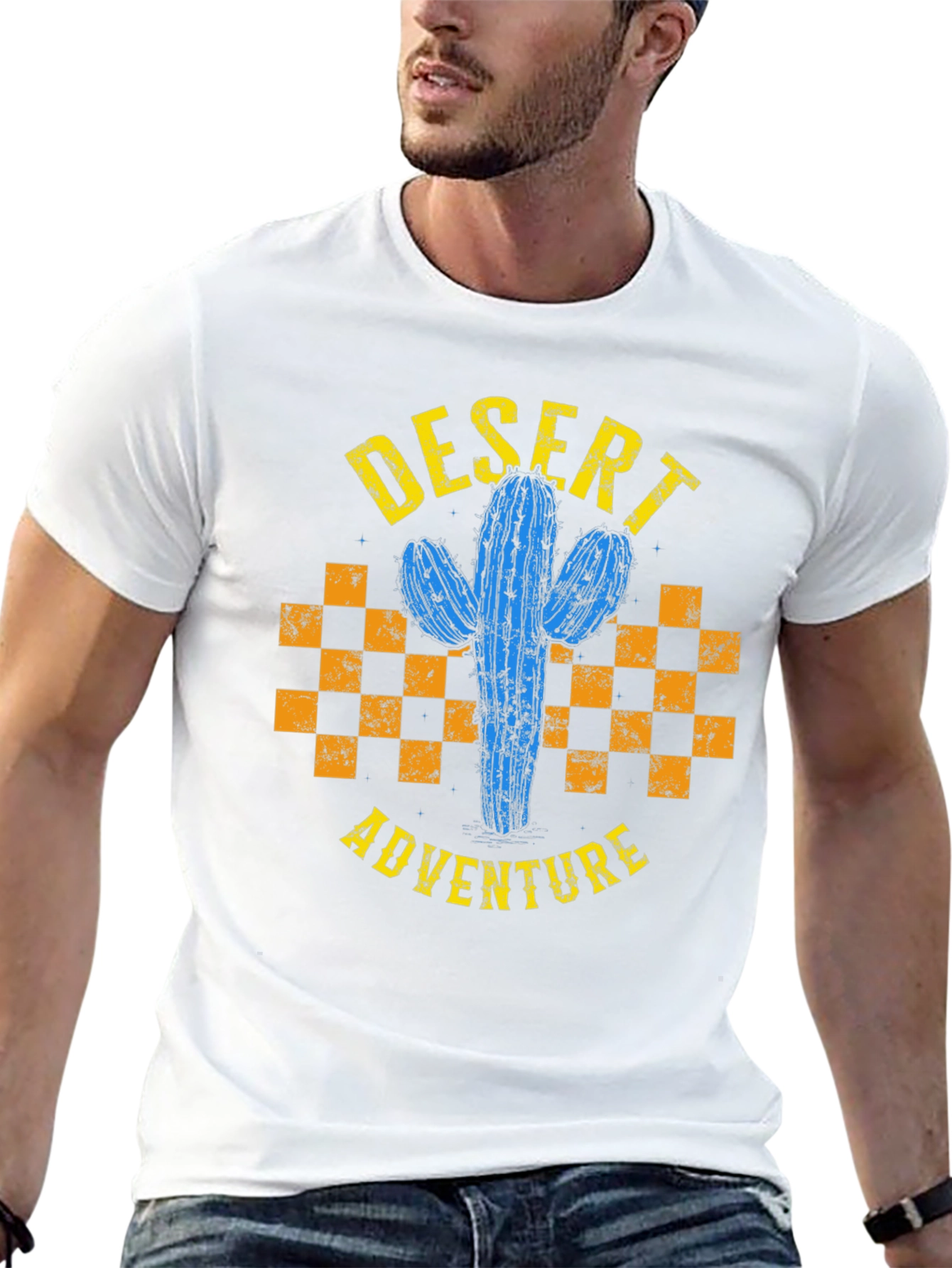 Desert Adventure Cactus Graphic T-Shirt