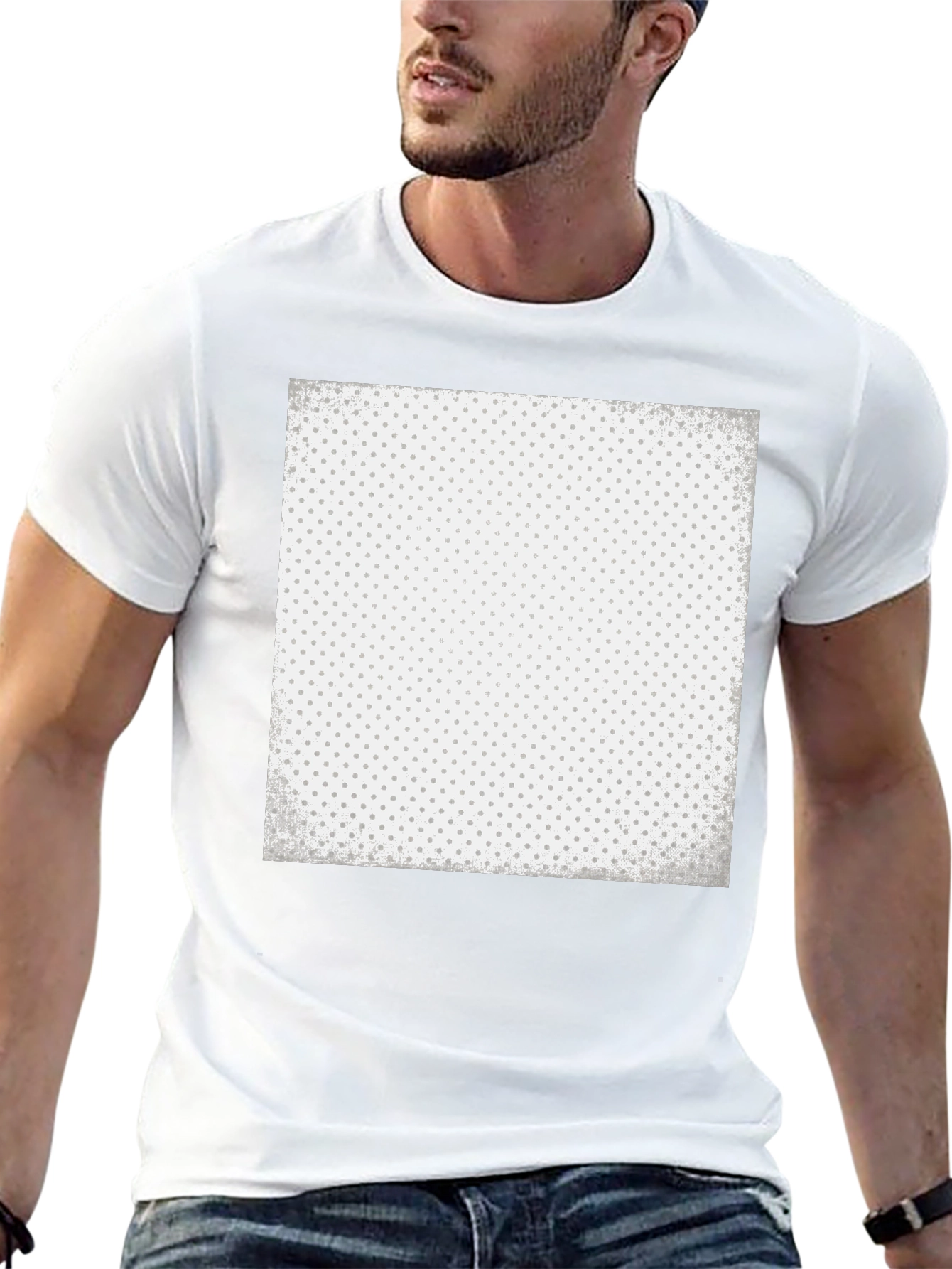 Geometric Patterned T-Shirt - Soft Cotton Blend