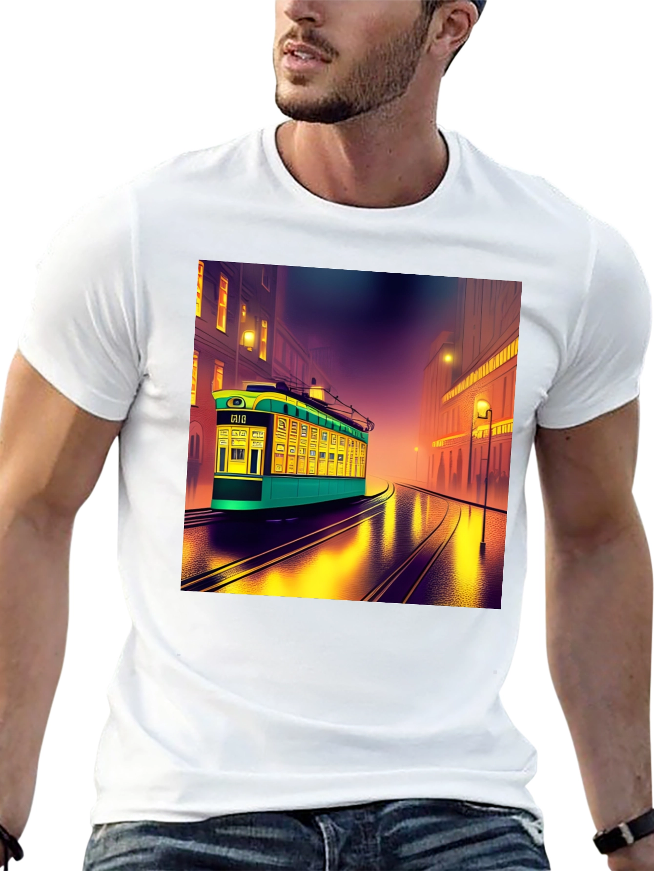 Retro City Trolley Graphic Tee