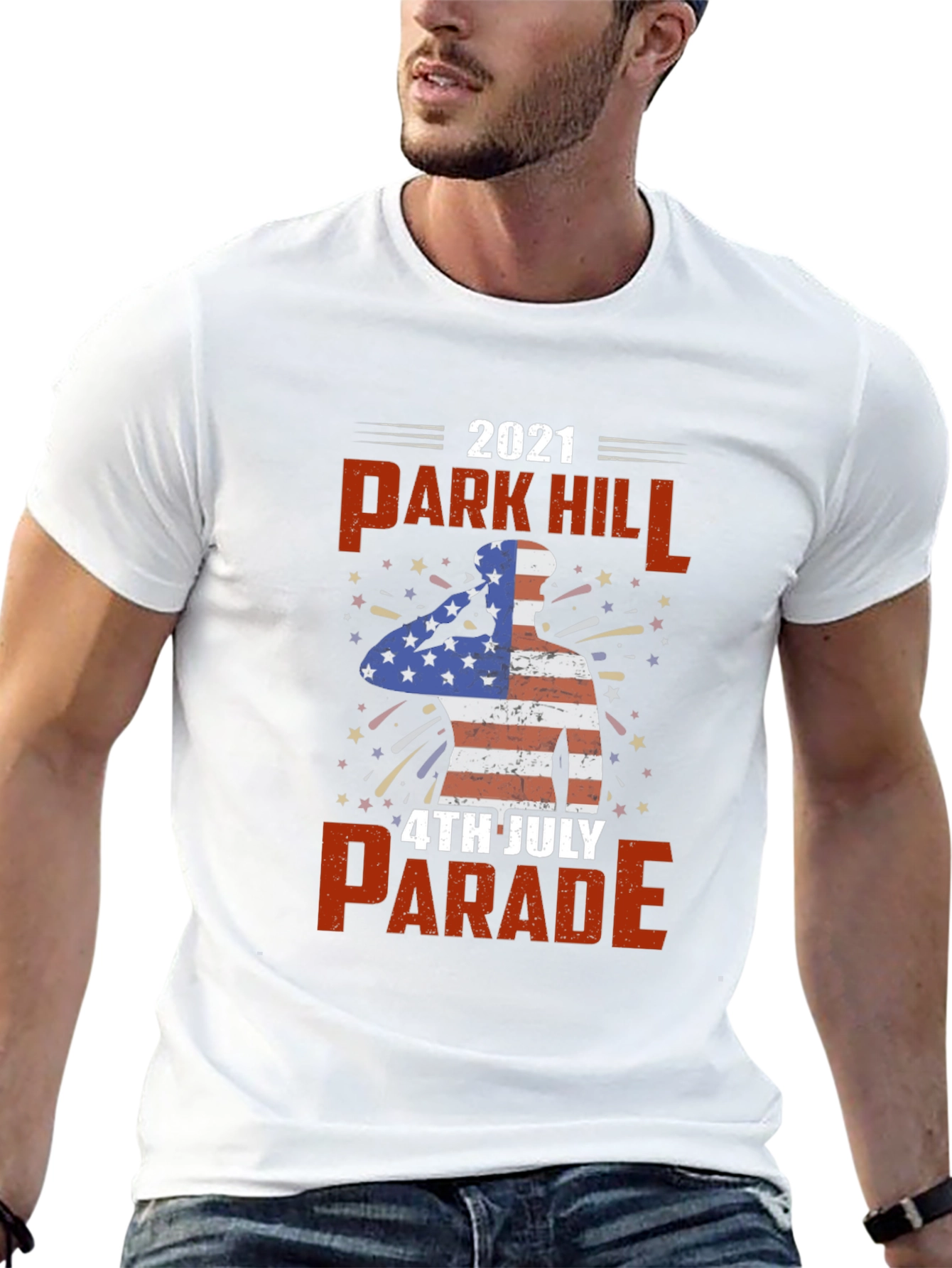 Park Hill 4th July Parade 2021 Patriotic T-Shirt