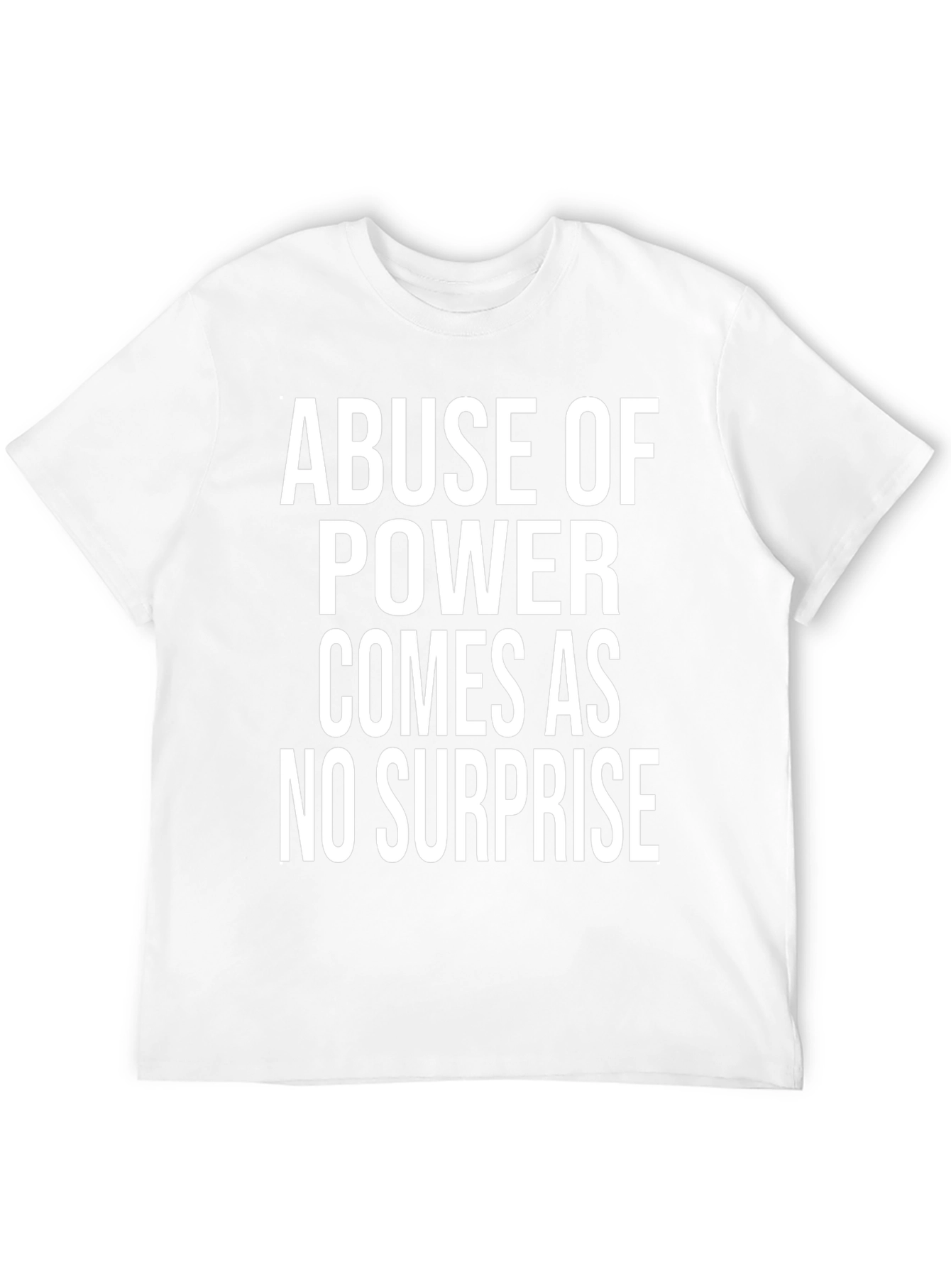 Abuse of Power Statement Tee - Black T-Shirt