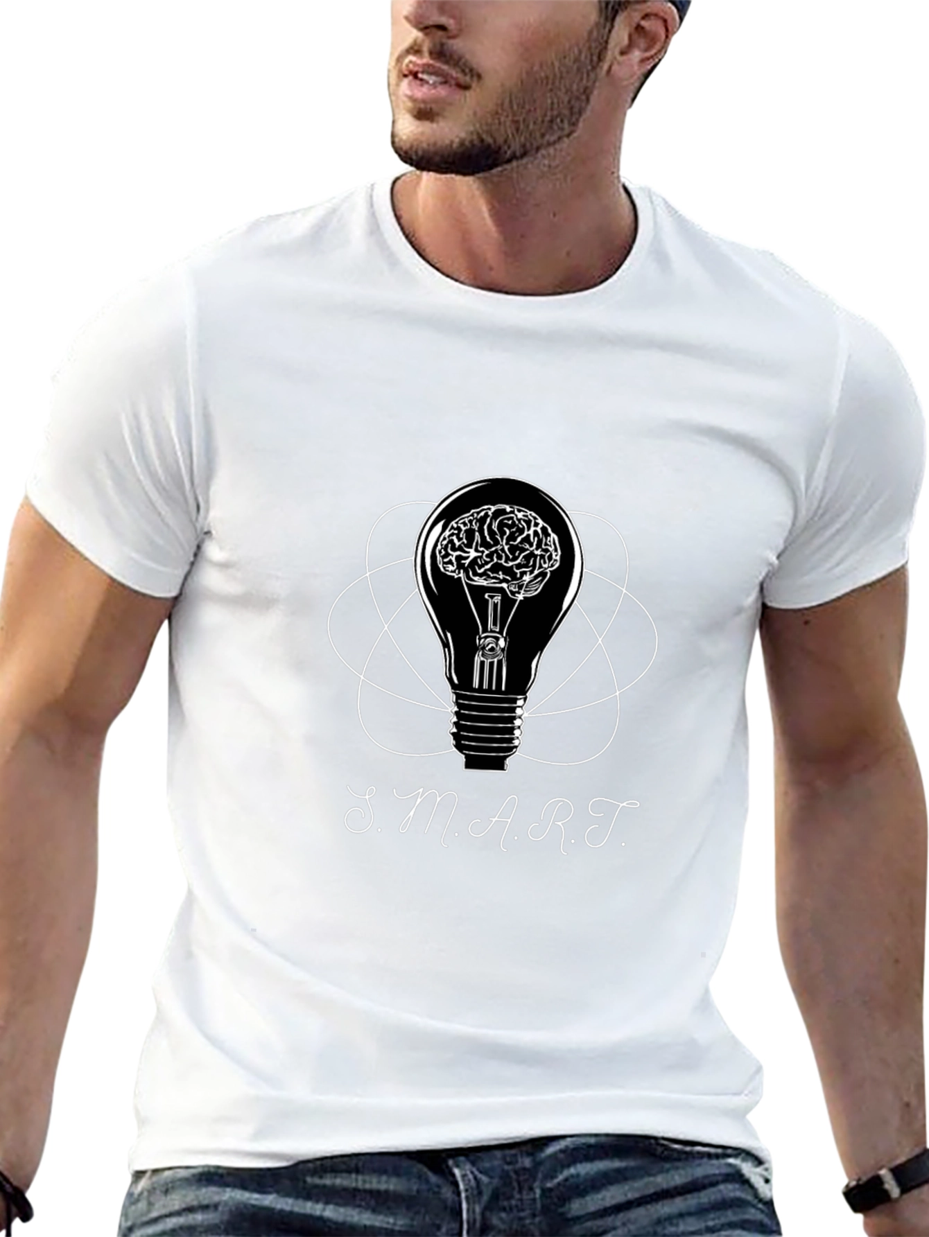 Smart Idea T-Shirt - Brain Bulb Design