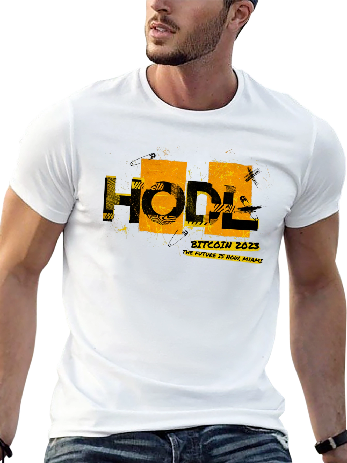 Bitcoin 2023 HODL Graphic Black T-Shirt