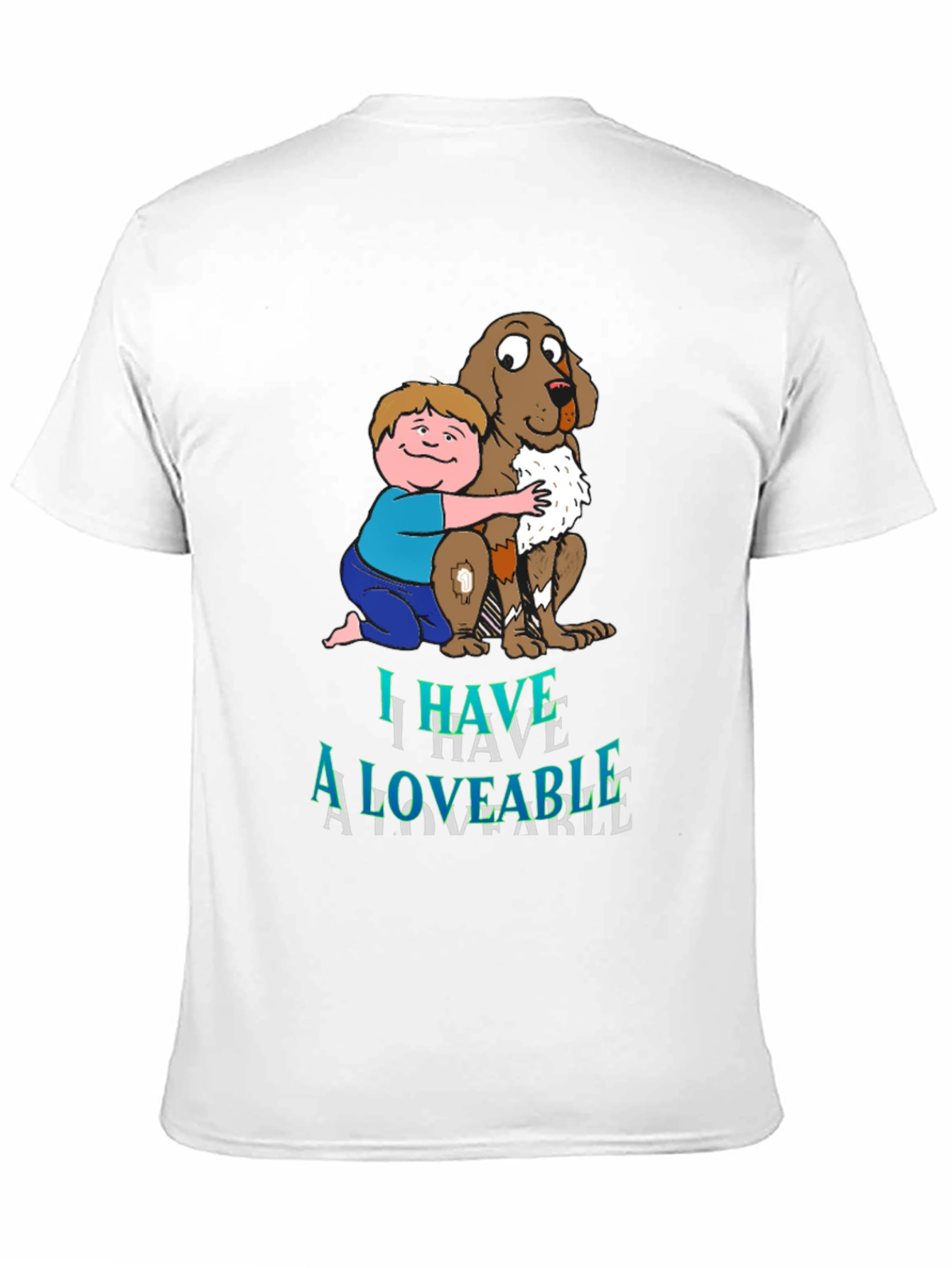 Boy & Dog A Loveable Graphic T-Shirt