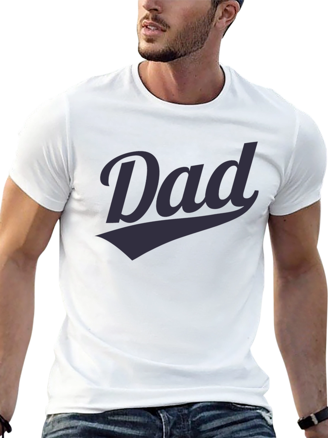Dad Script T-Shirt - Comfortable Casual Wear