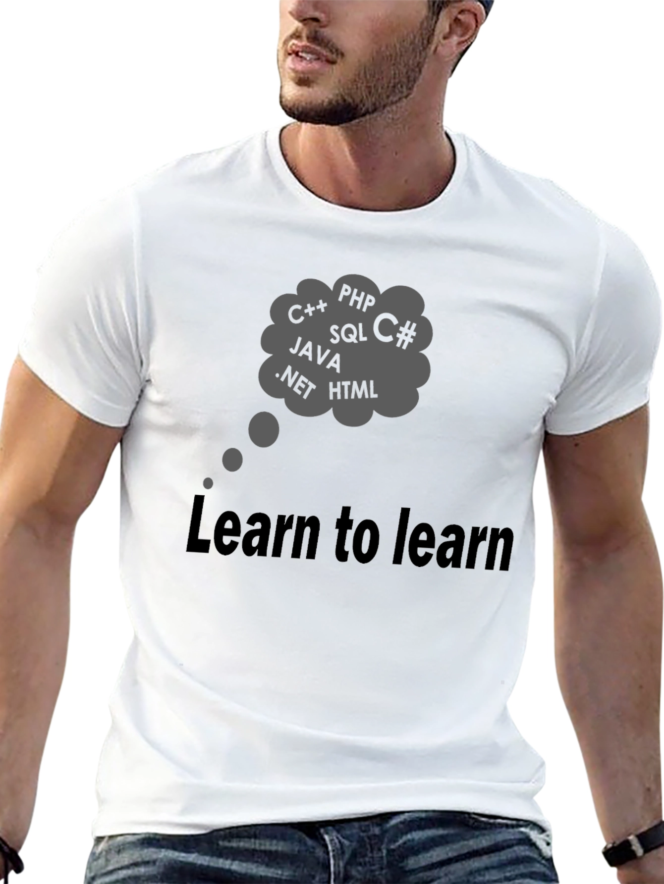 Learn to Learn Programmer T-Shirt C++ Java SQL PHP