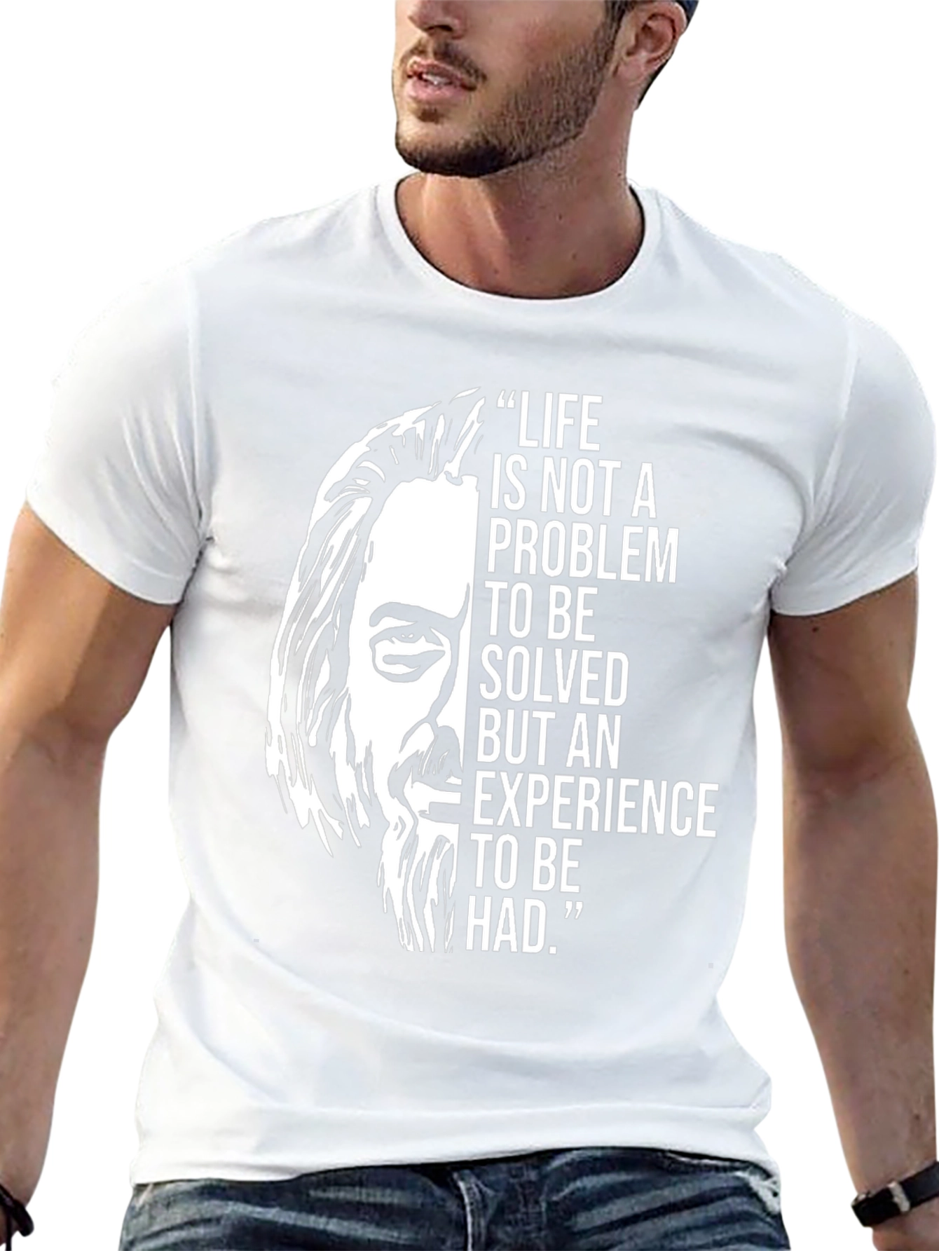 Philosophical Tee: Life is an Experience