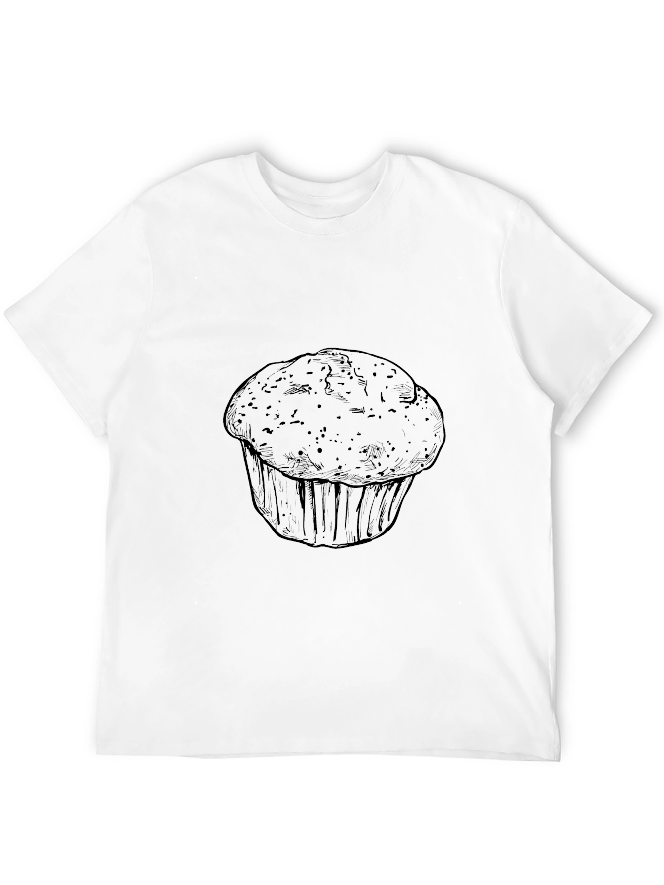 Muffin Graphic Black T-Shirt - Stylish Unisex Tee