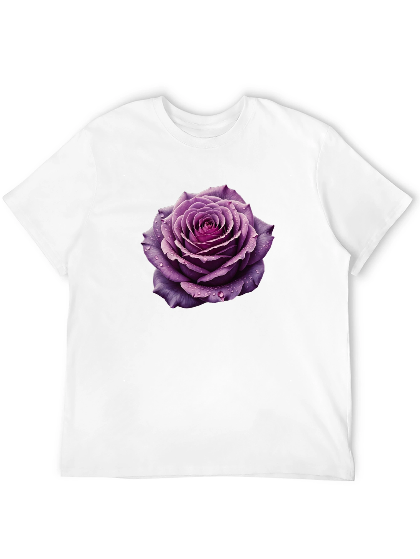 Purple Rose Graphic Tee