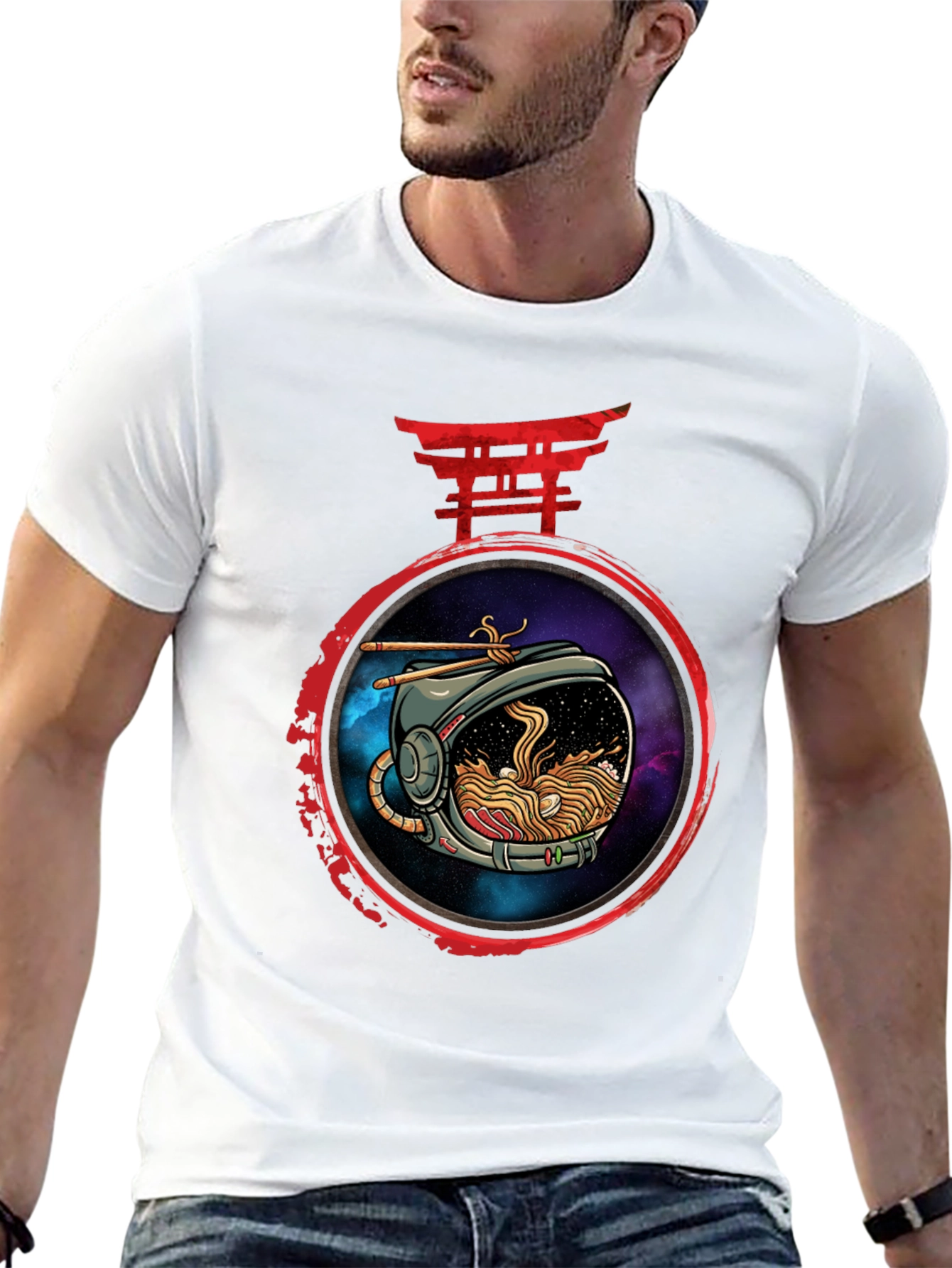 Ramen Astronaut Graphic T-Shirt