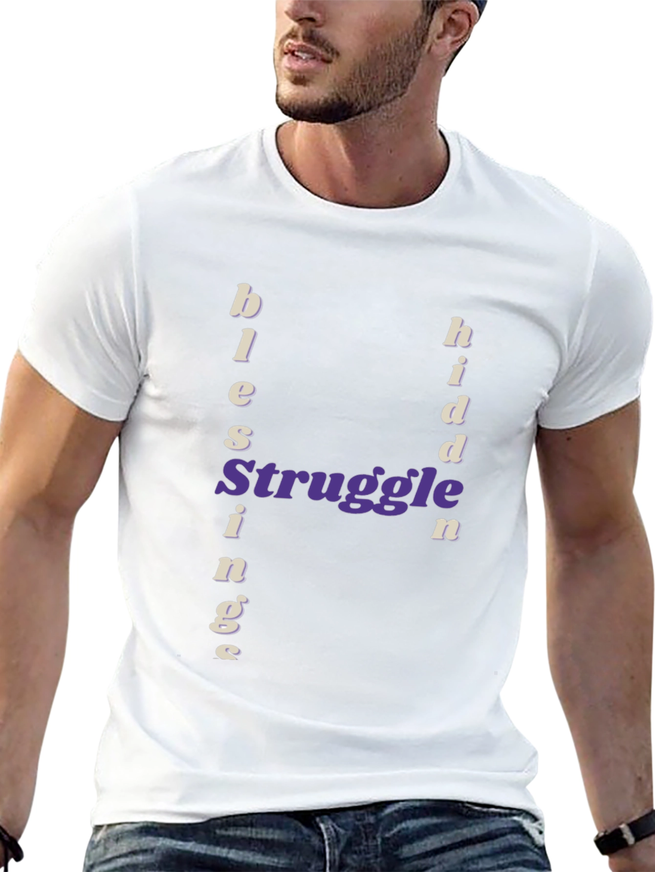 Blessings From Struggle Black Graphic Tee