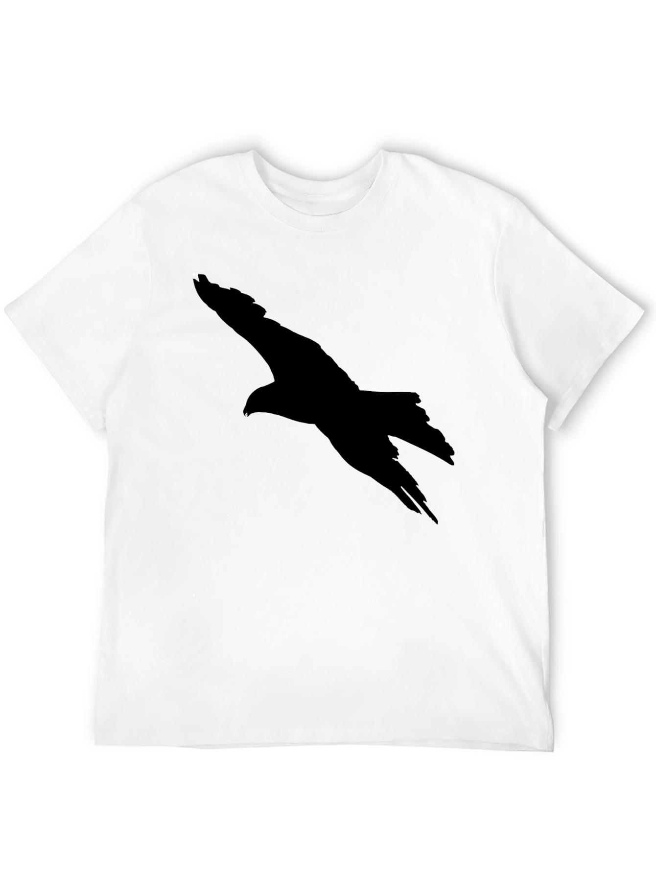 Mens Black Eagle Silhouette T-Shirt