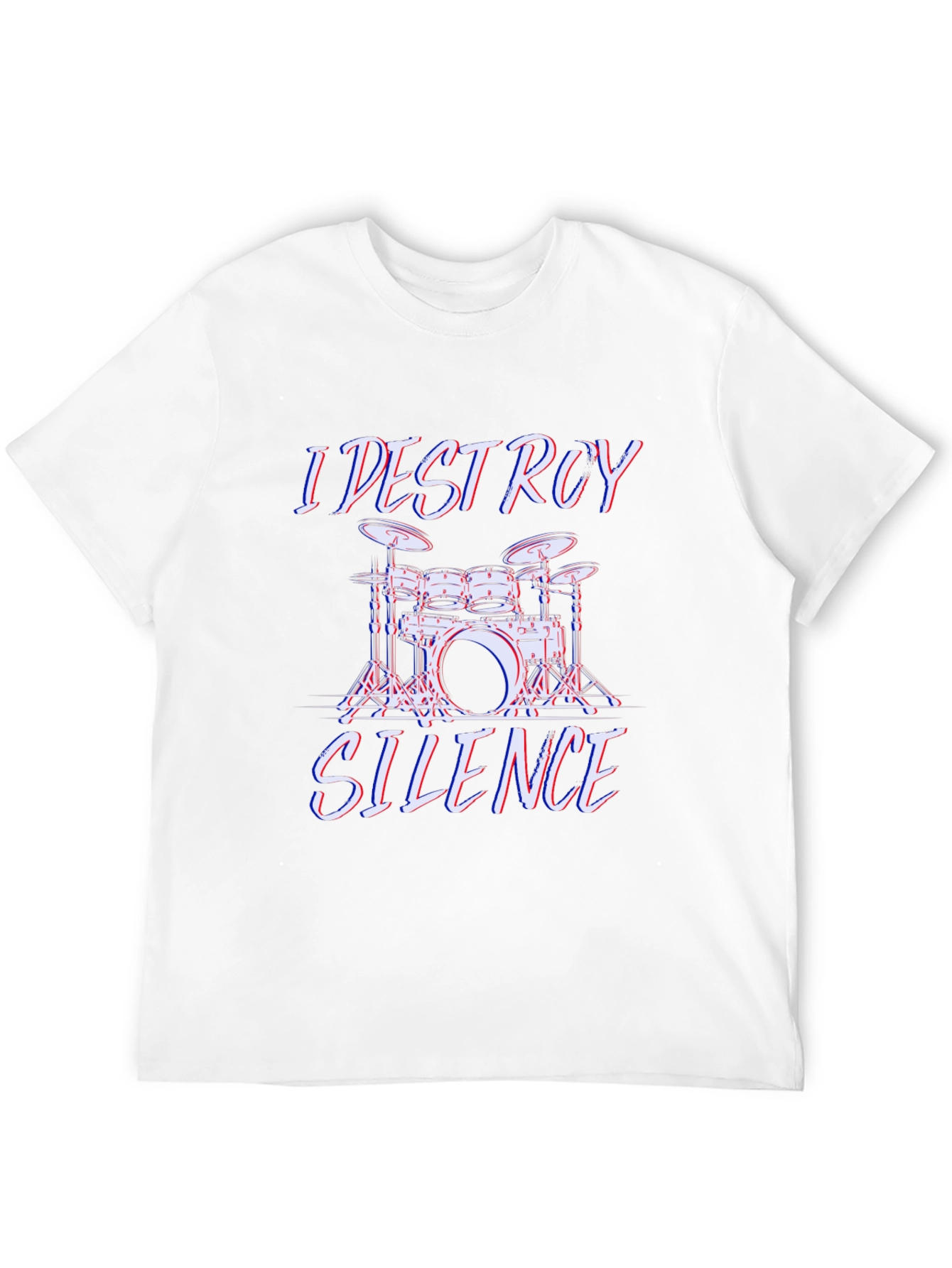 I Destroy Silence Drummer T-Shirt