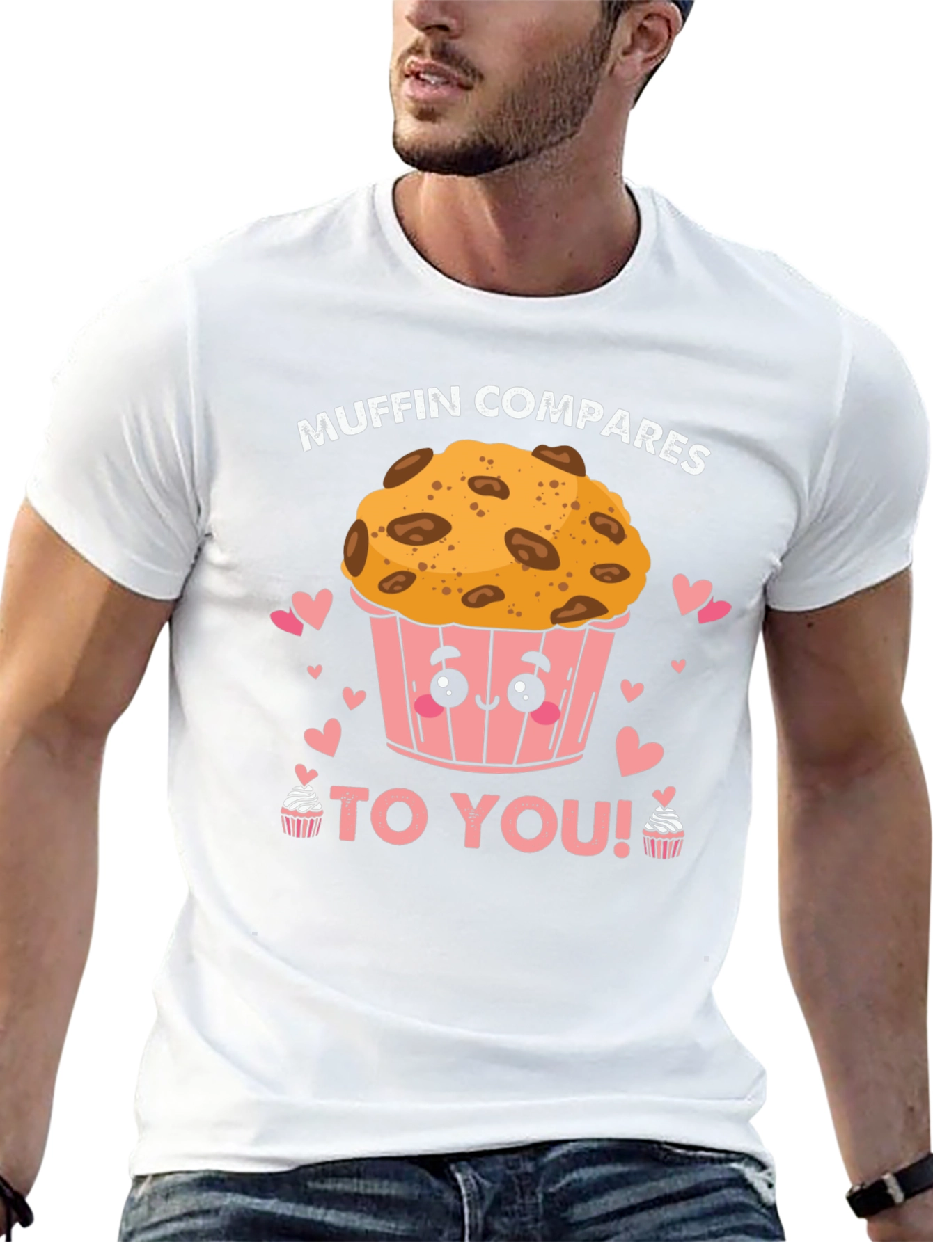 Muffin Compares to You! Black Graphic Tee
