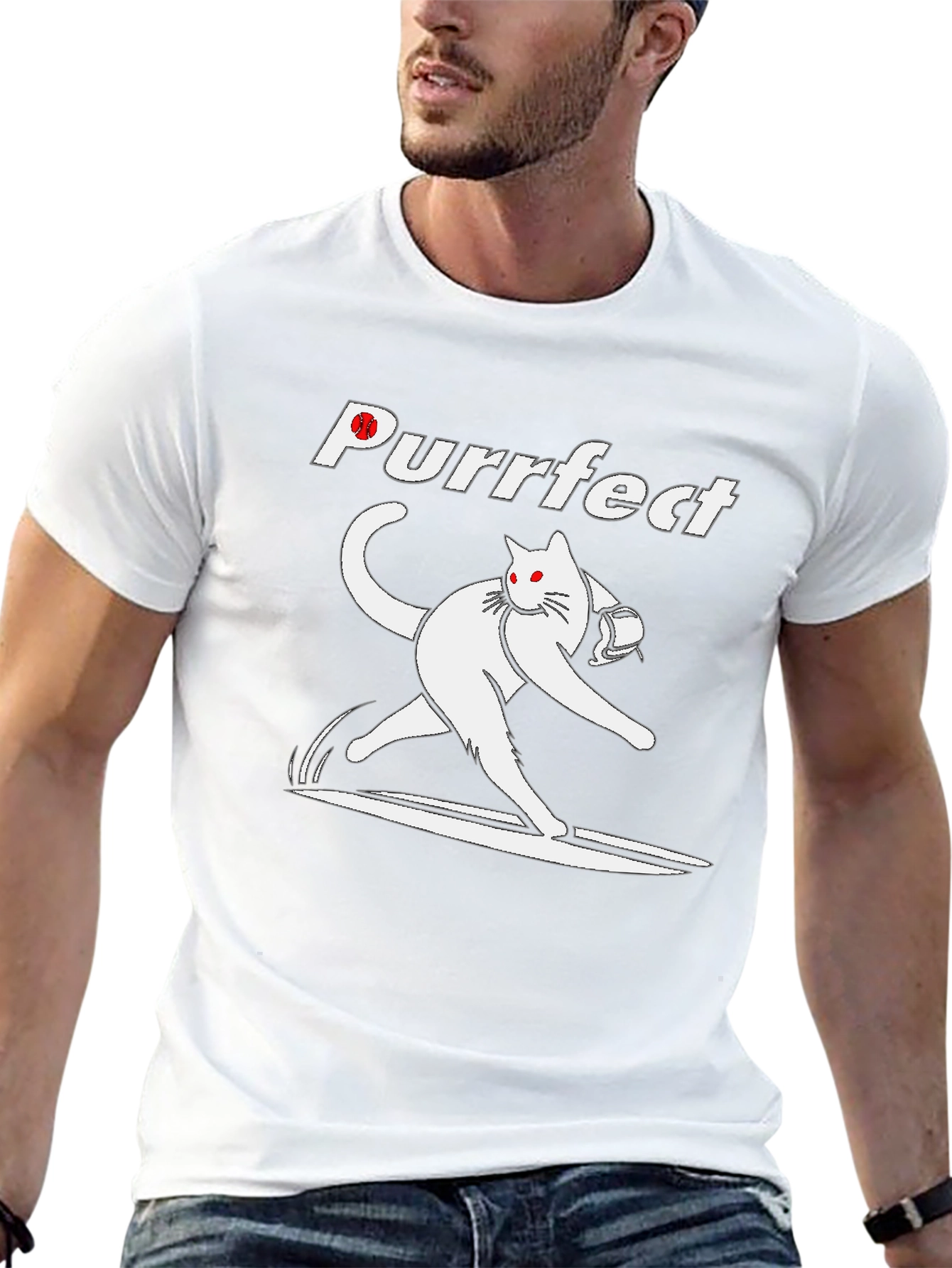 Purrfect Bowling Cat T-Shirt - Strike in Style!