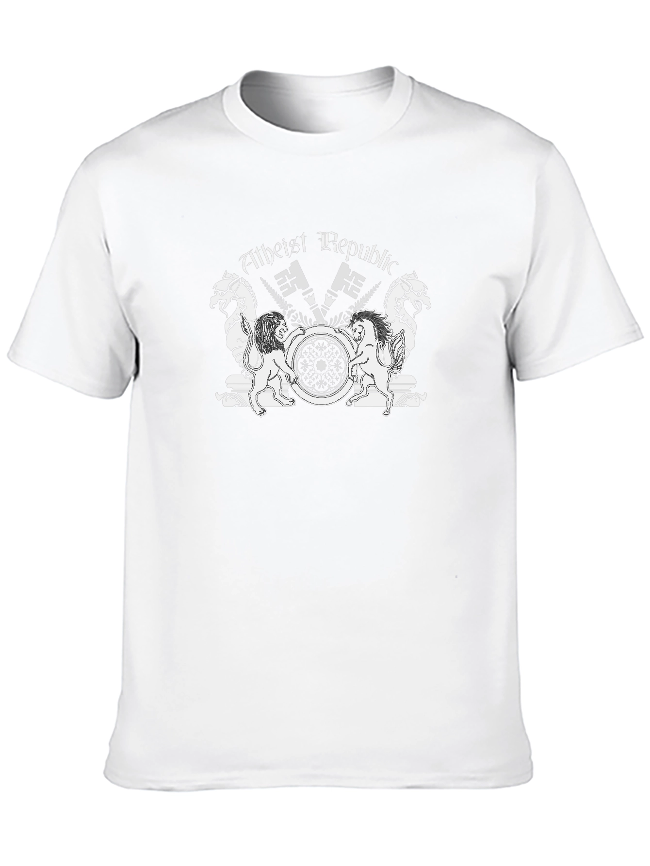 Atheist Republic Crest Black T-Shirt