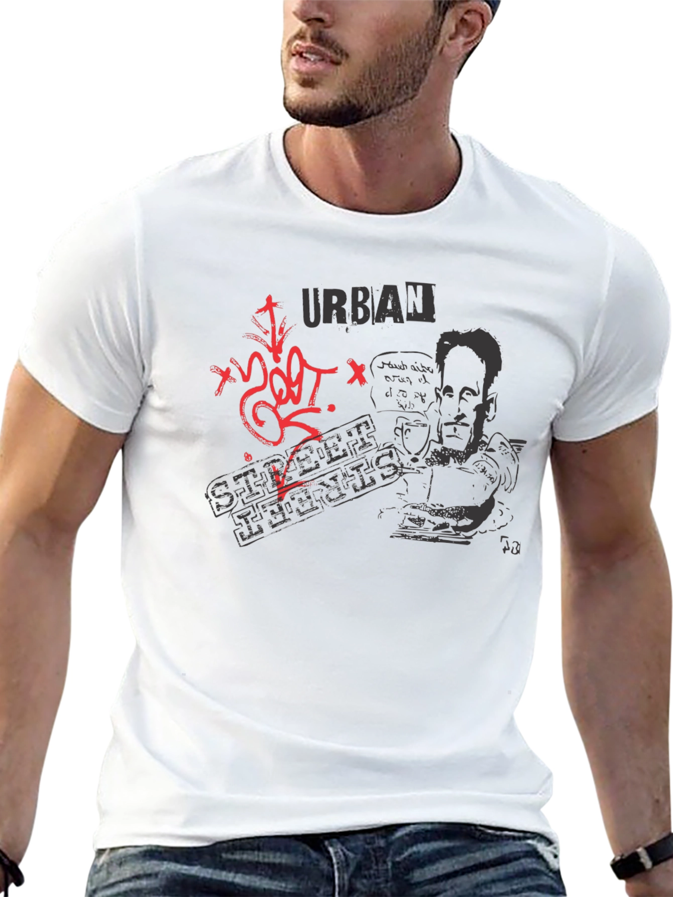 Urban Street Arts T-Shirt - Black Graphic Tee