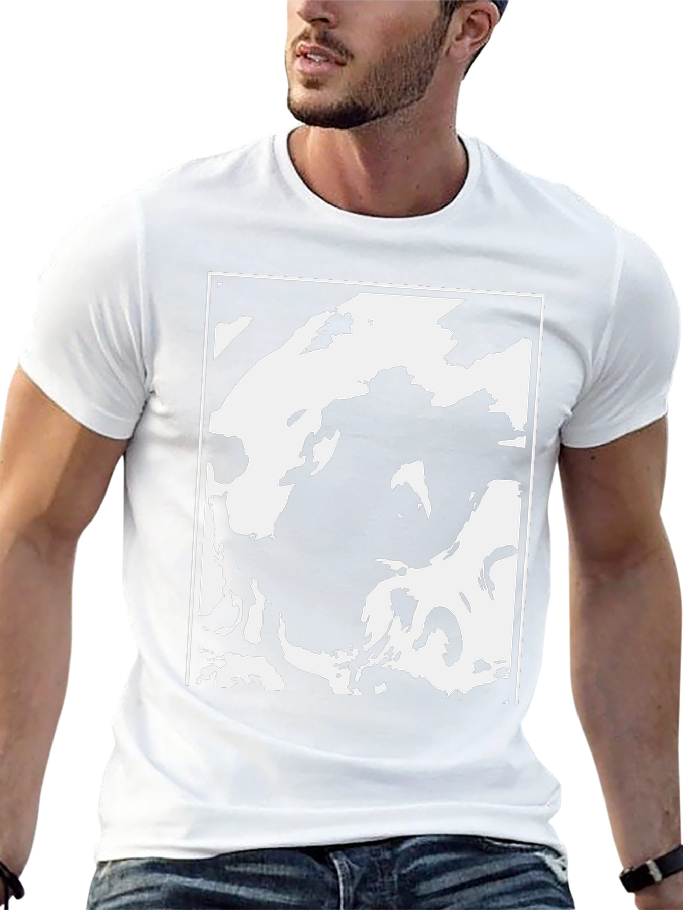 Abstract Black & White Graphic Tee